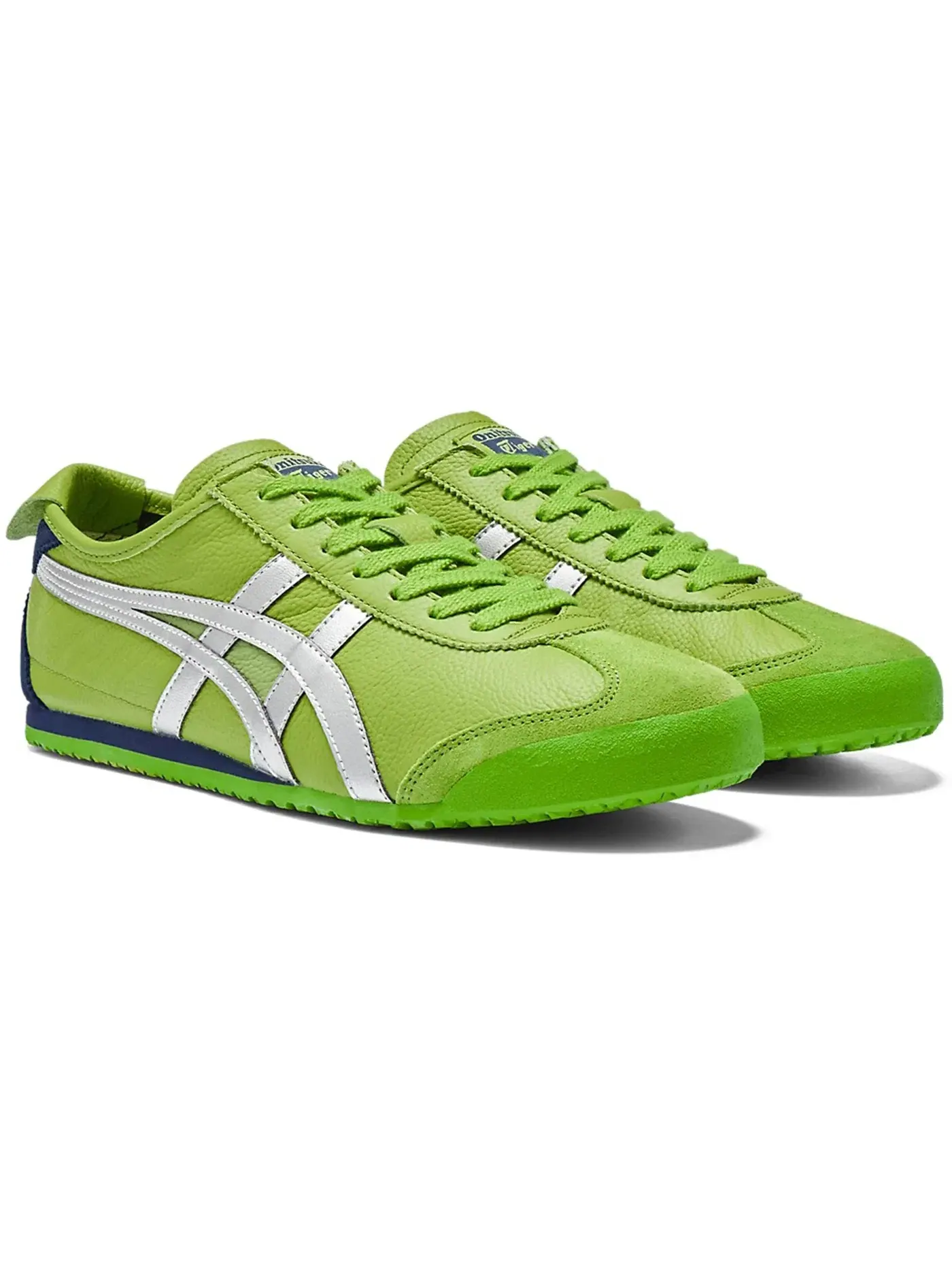 Мужские кроссовки Lifestyle Onitsuka Tiger Mexico 66 ASICS — изображение 2 из 2, зеленый/серебристый