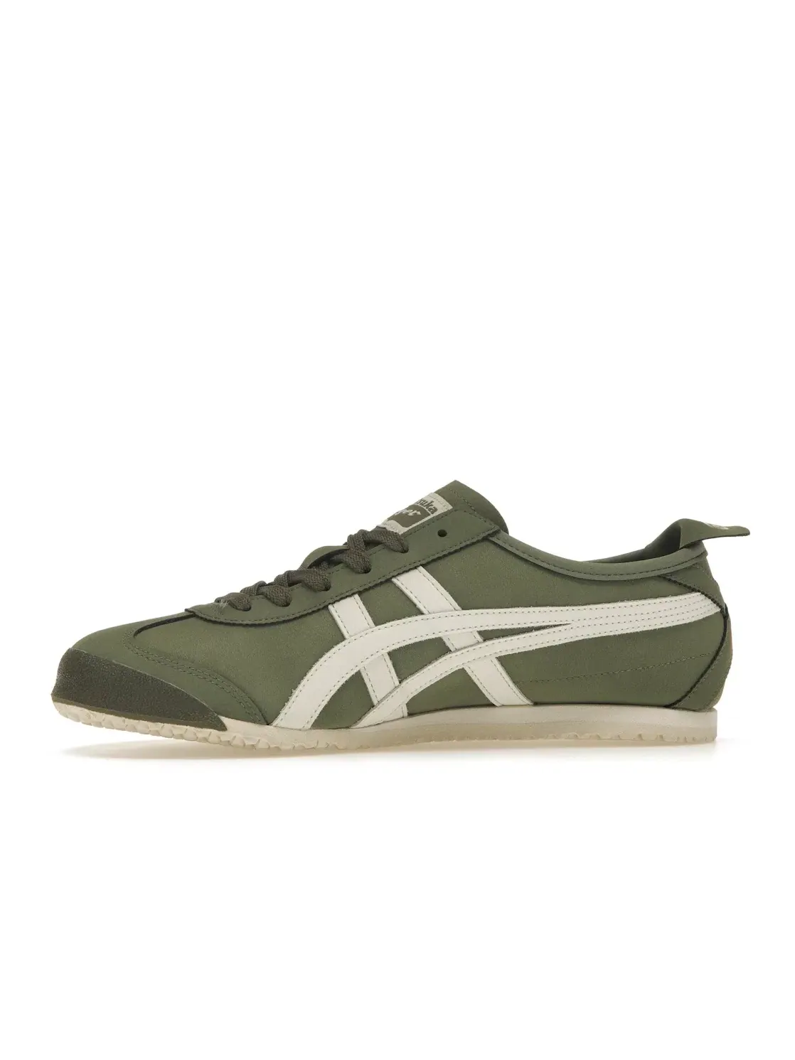 Мужские кроссовки с замшевыми вставками Onitsuka Tiger Mexico 66 ASICS — изображение 3 из 4, зеленый кремовый