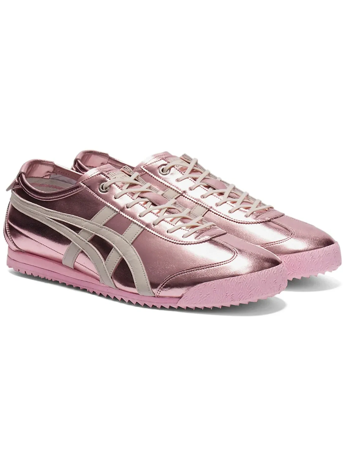 Мужские кроссовки с металлическим покрытием Onitsuka Tiger Mexico 66 SD — изображение 2 из 2, розовый кремовый