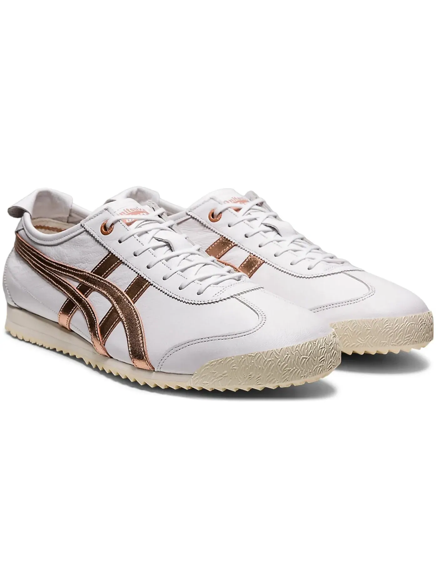 Мужские кроссовки Lifestyle Onitsuka Tiger Mexico 66 SD ASICS — изображение 2 из 2, белый/розовый золотистый