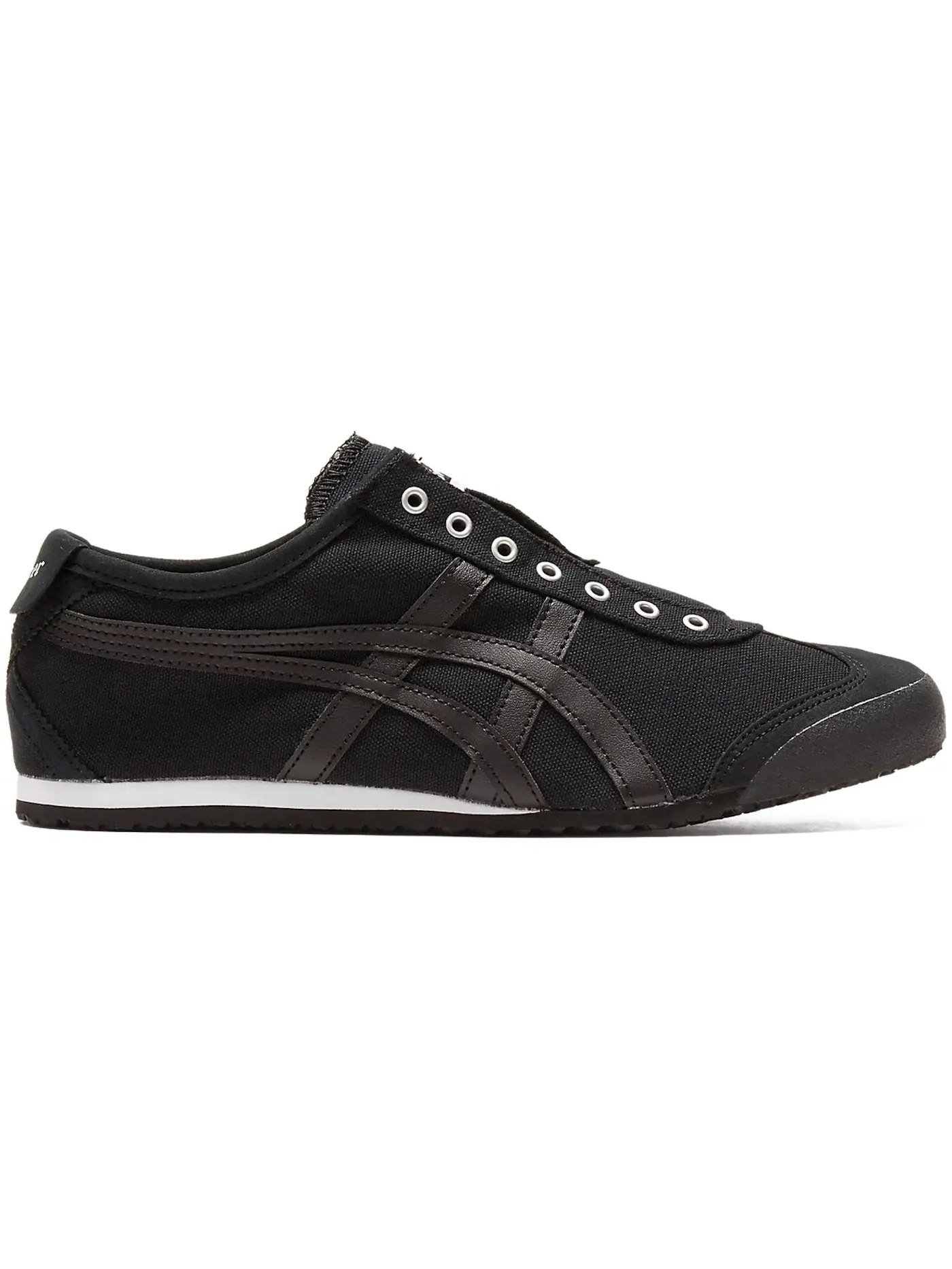Мужские кроссовки повседневные Onitsuka Tiger Mexico 66 Slip-On ASICS — изображение 1 из 1, черный/черный