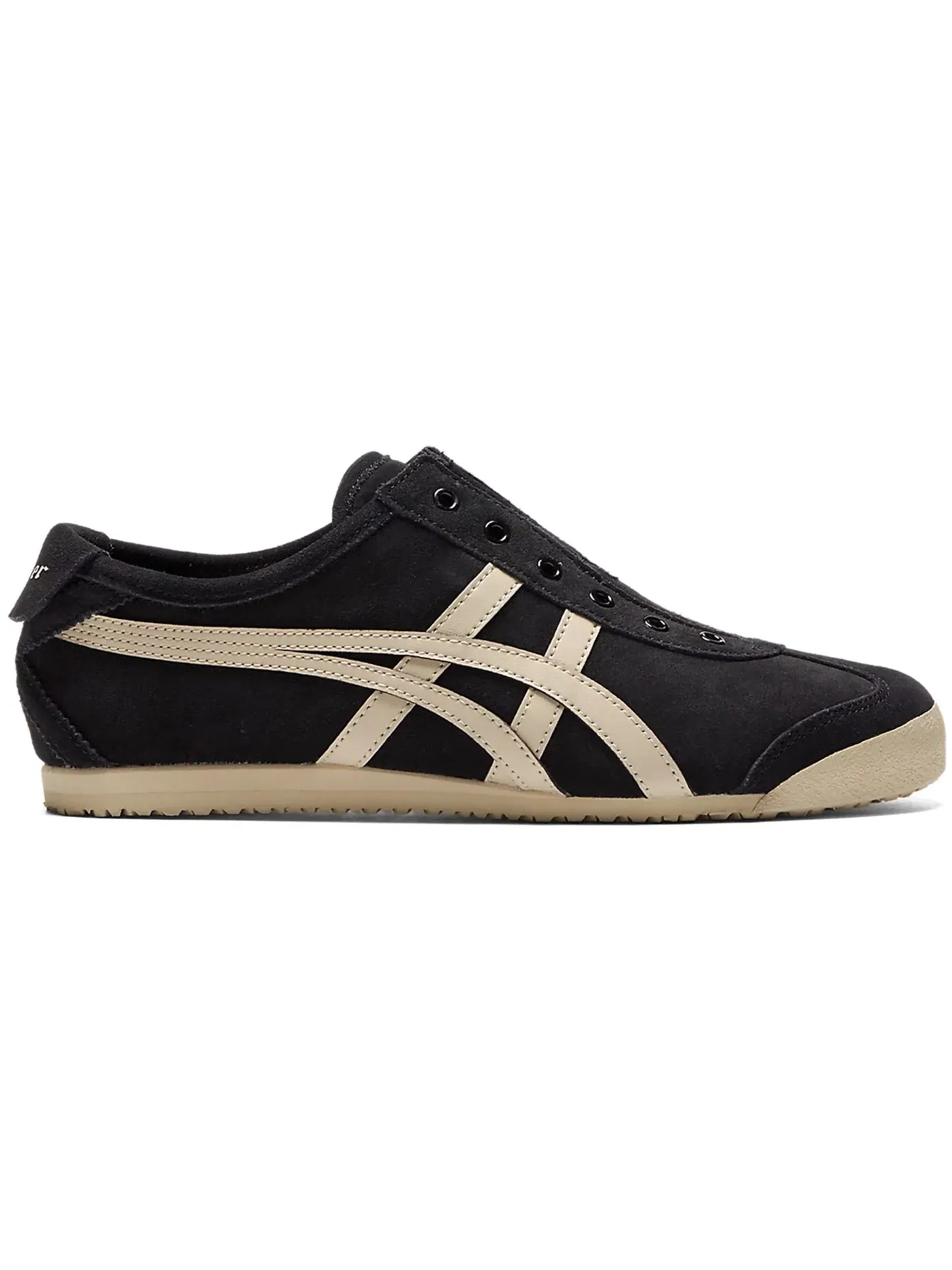 Мужские кроссовки повседневные Onitsuka Tiger Mexico 66 Slip-On ASICS — изображение 1 из 1, черный