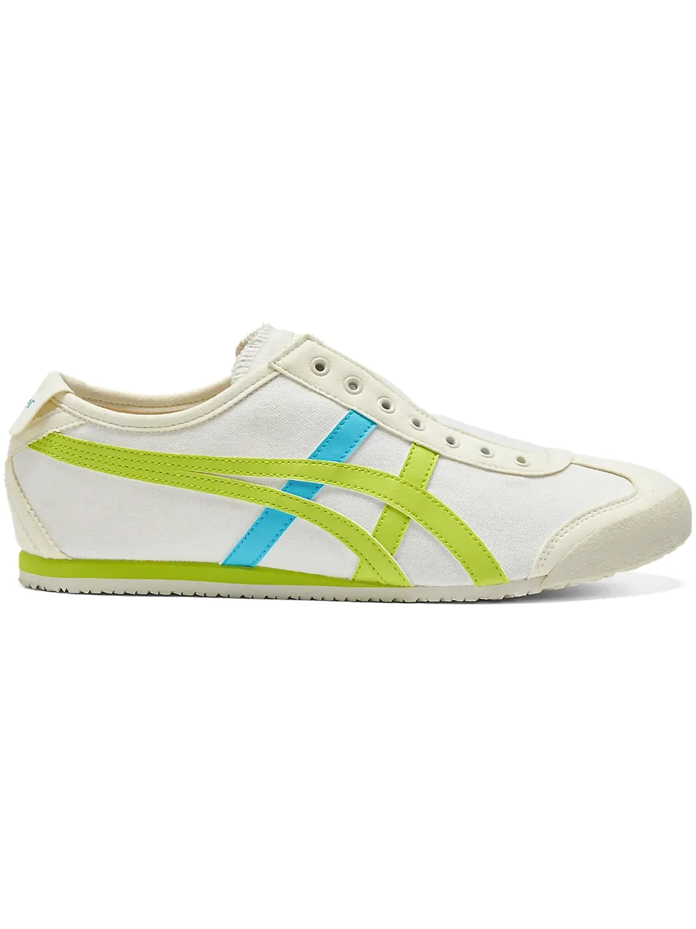 Мужские кроссовки повседневные Onitsuka Tiger Mexico 66 Slip-On ASICS — изображение 1 из 1, кремовый неоновый