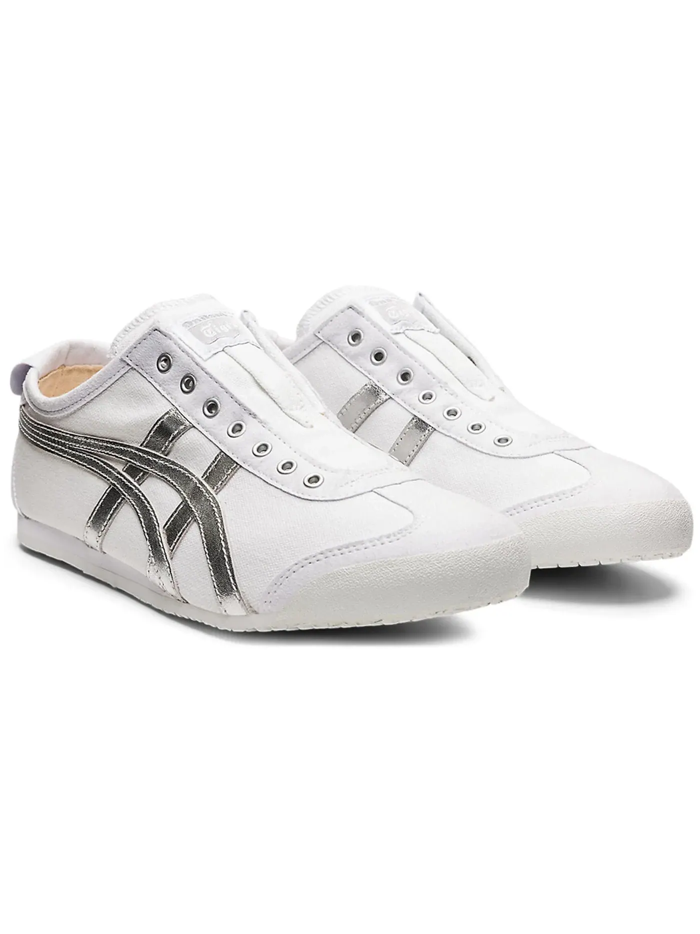 Мужские кроссовки lifestyle Onitsuka Tiger Mexico 66 Slip-On — изображение 2 из 2, белый серебристый