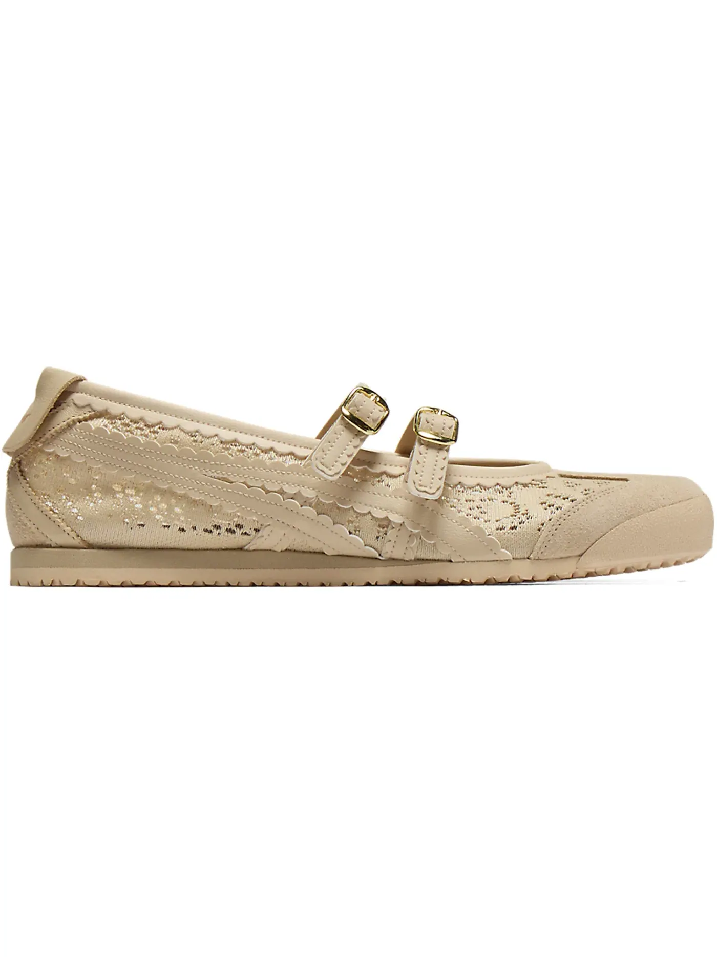 Женские кроссовки Lifestyle с принтом Onitsuka Tiger Mexico 66 TGRS Onitsuka Tiger — изображение 1 из 1, бежевый/бежевый