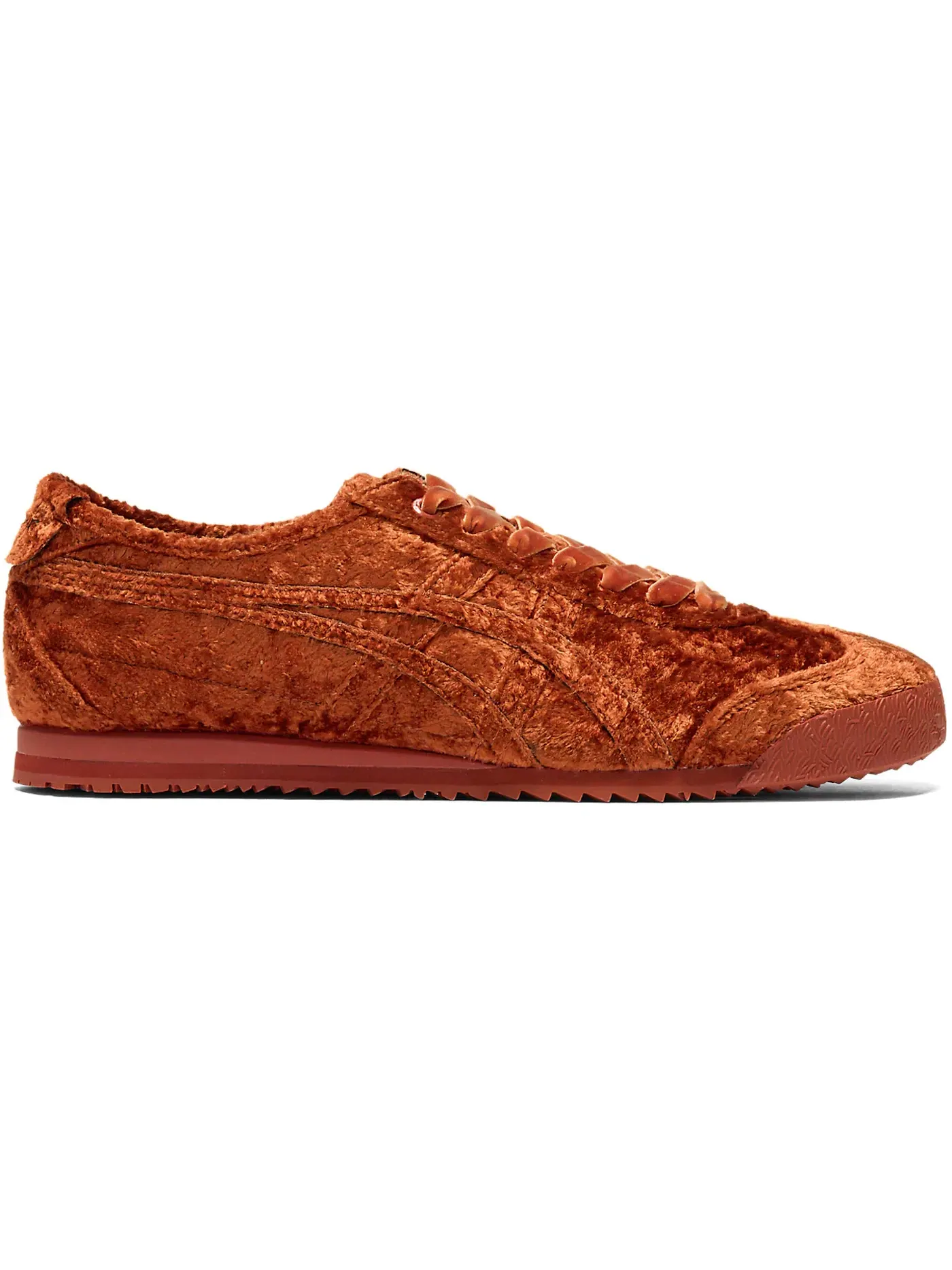 Мужские кроссовки Lifestyle Onitsuka Tiger Mexico 66 Velvet — изображение 1 из 1, коричневый/коричневый