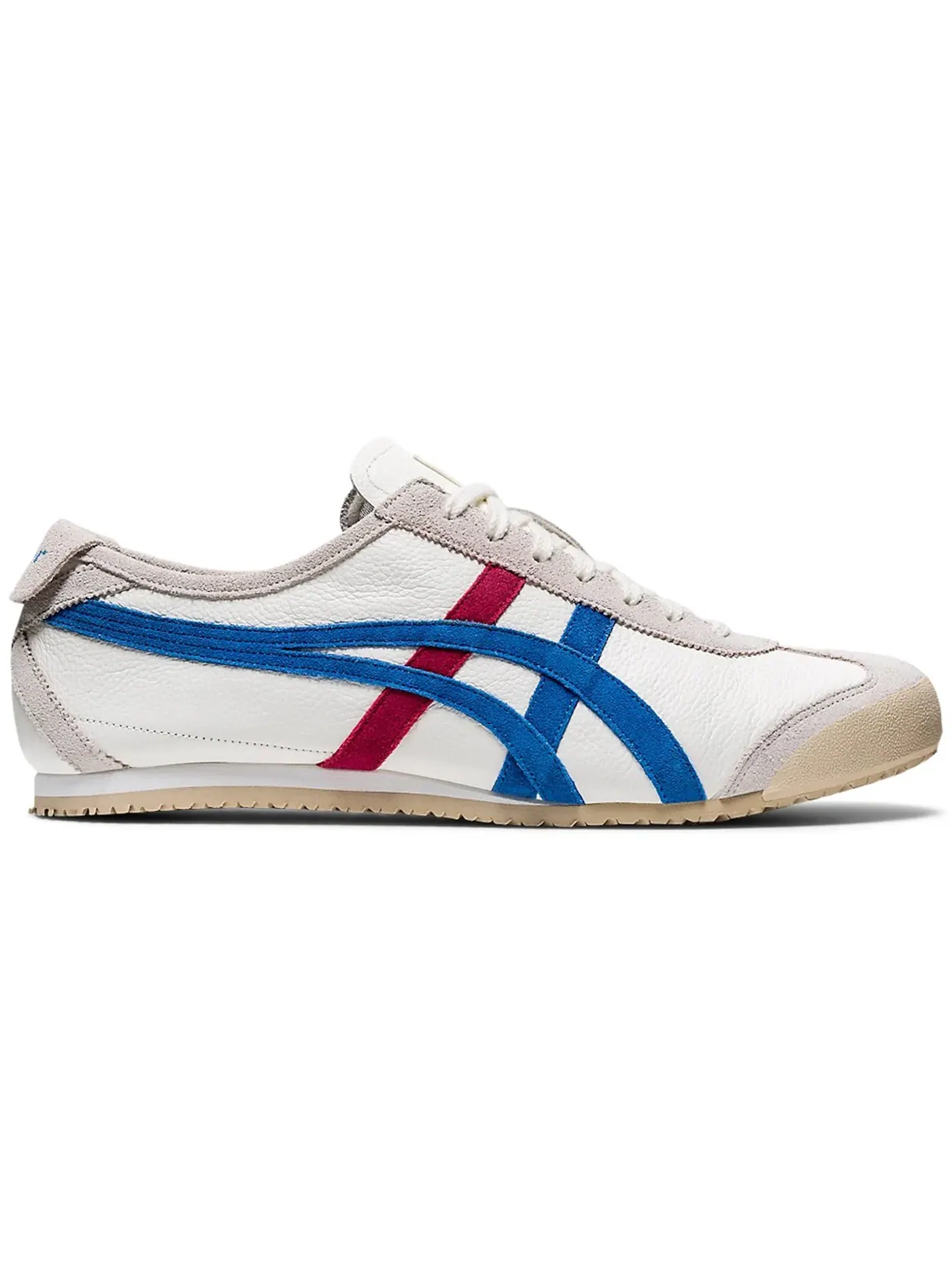 Мужские кроссовки кожаные Onitsuka Tiger Mexico 66 Vintage ASICS — изображение 1 из 2, белый/синий