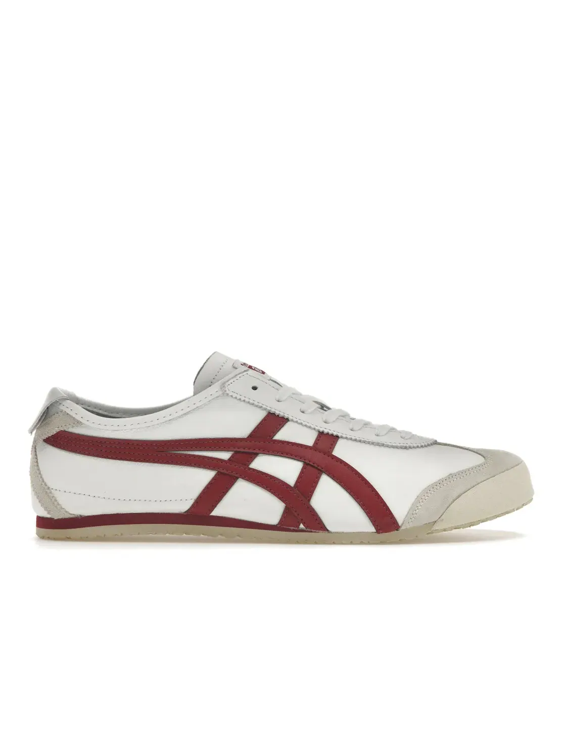 Мужские кроссовки с замшевыми вставками Onitsuka Tiger Mexico 66 ASICS — изображение 1 из 4, белый/бордовый