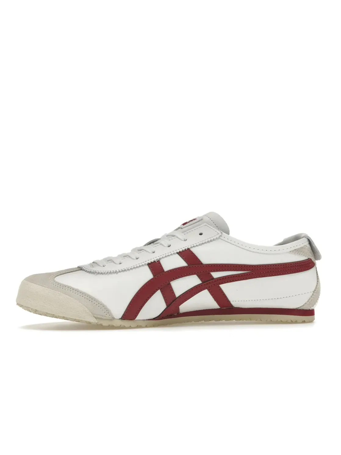 Мужские кроссовки с замшевыми вставками Onitsuka Tiger Mexico 66 ASICS — изображение 3 из 4, белый/бордовый