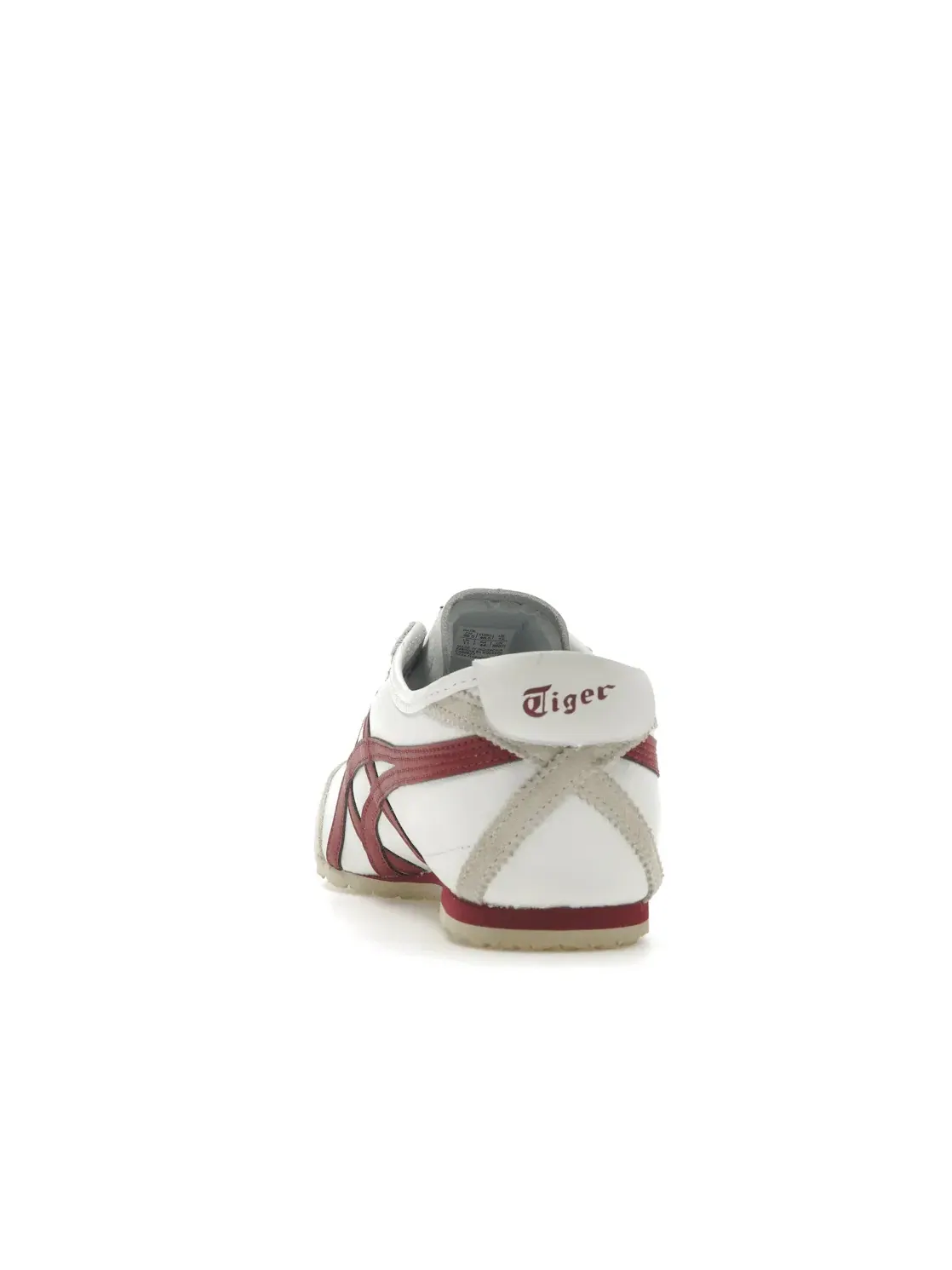 Мужские кроссовки с замшевыми вставками Onitsuka Tiger Mexico 66 ASICS — изображение 4 из 4, белый/бордовый