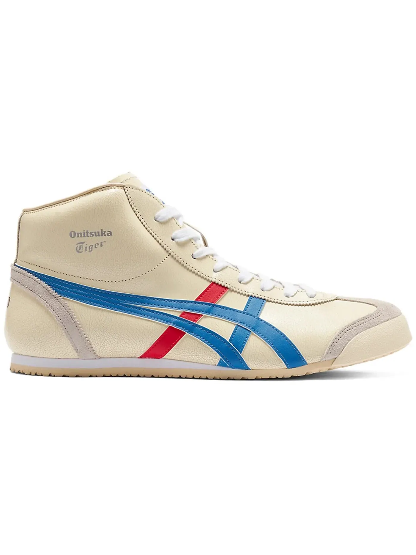 Мужские кроссовки Lifestyle Onitsuka Tiger Mexico Mid Runner — изображение 1 из 1, белый/синий