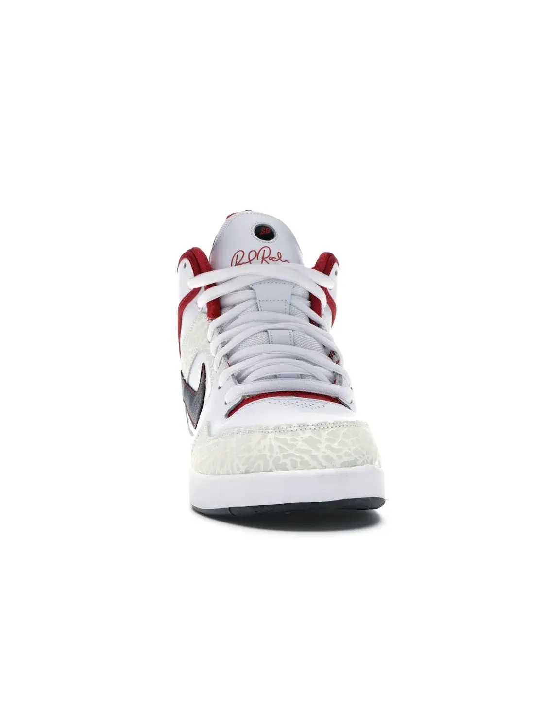 Мужские кроссовки высокие Nike SB Paul Rodriguez 2 High — изображение 2 из 4, белый/красный