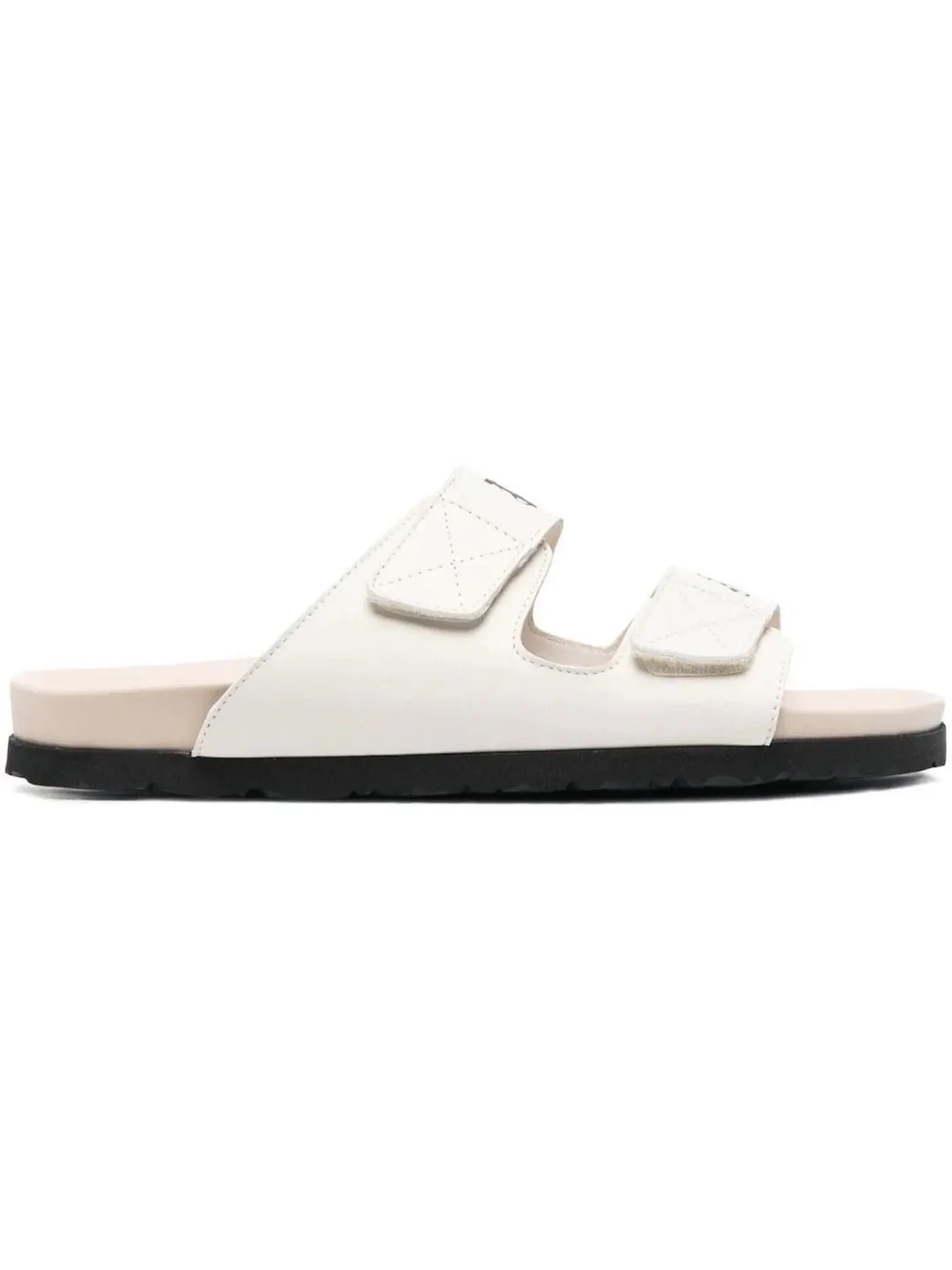 Мужские сандалии с принтом Palm Angels Logo Print Sandals Palm Angels — изображение 1 из 2, белый
