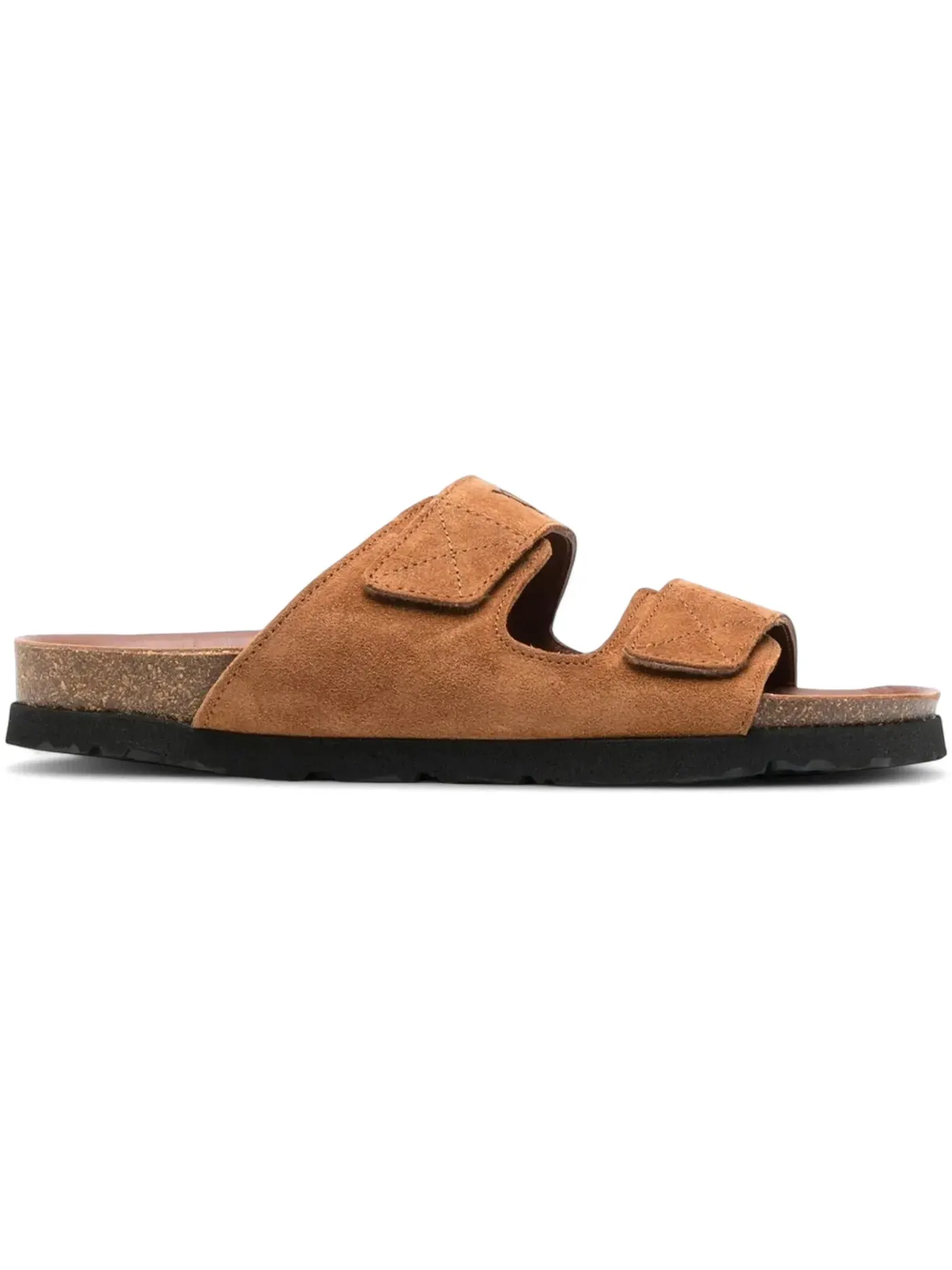 Мужские шлепанцы с принтом Palm Angels Logo Print Slide Sandals — изображение 1 из 1, бежевый