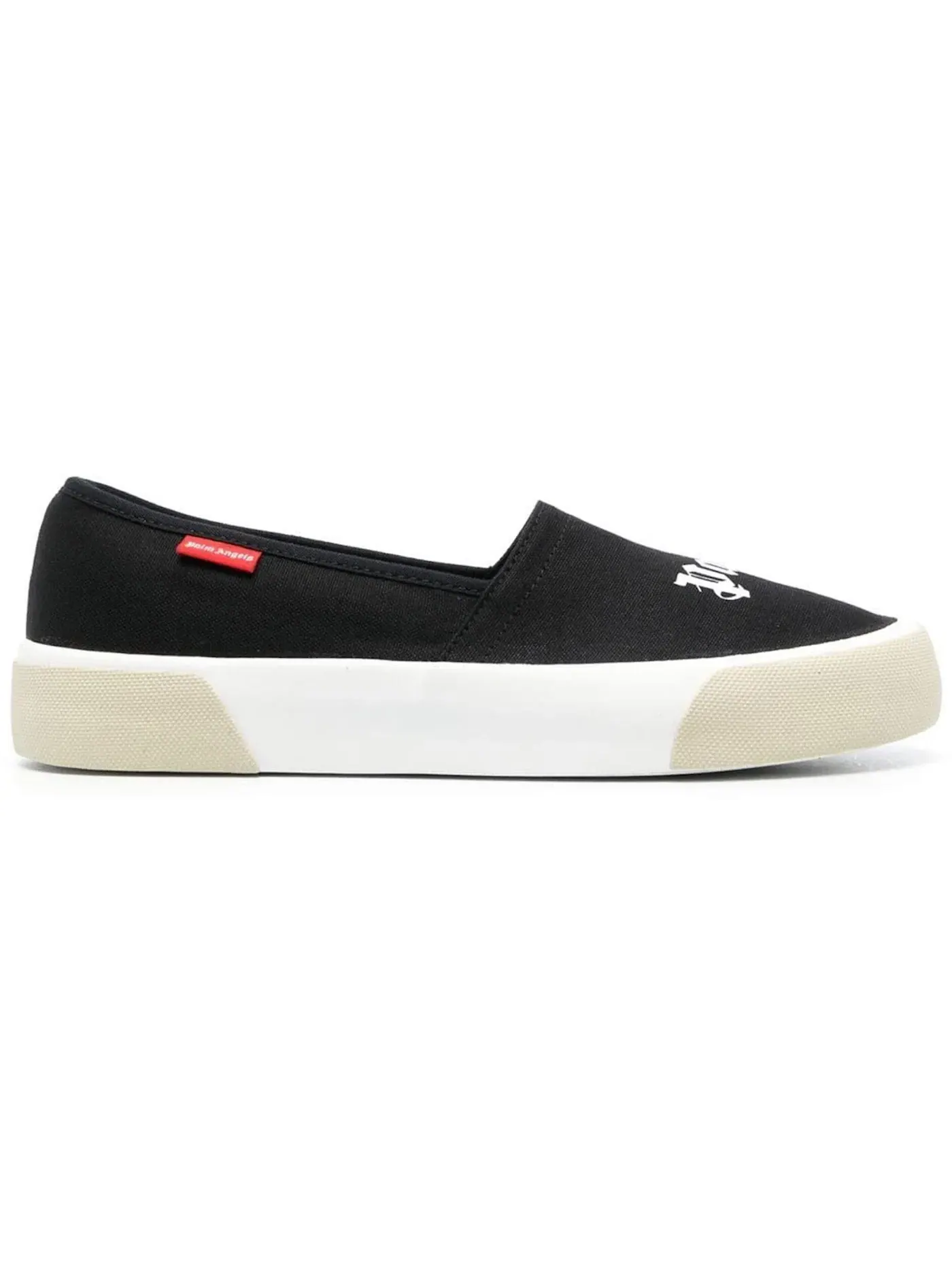 Мужские кроссовки с логотипом Palm Angels Slip On — изображение 1 из 1, черный/белый