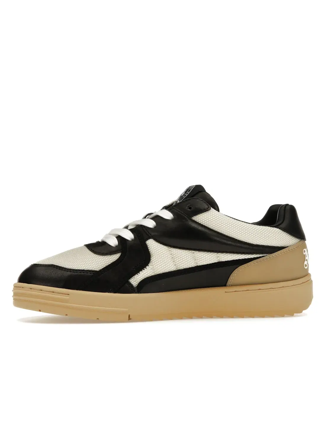 Мужские кроссовки с кожаным верхом Palm Angels Palm University Sneaker — изображение 3 из 4, белый/черный
