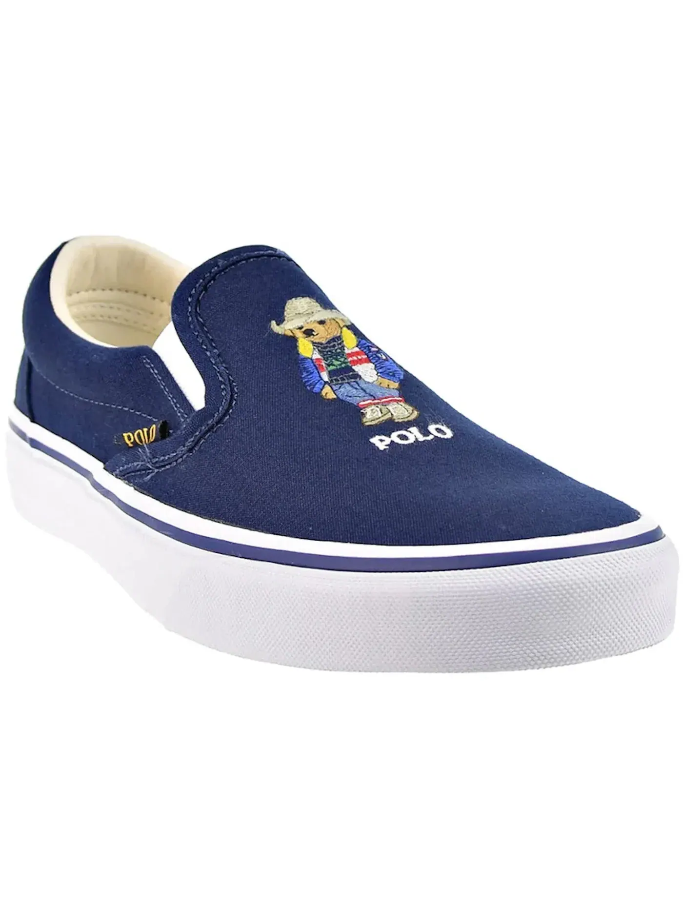 Мужские кеды Lifestyle с принтом Polo Bear Polo Ralph Lauren — изображение 2 из 2, темно-синий