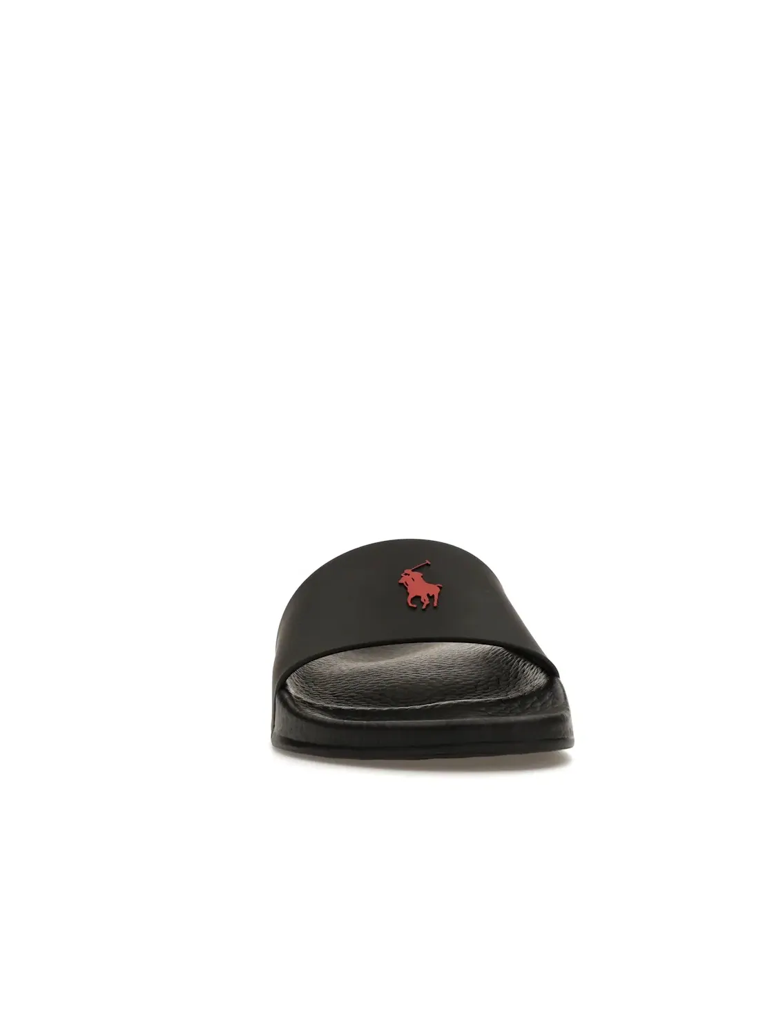 Мужские шлепанцы с принтом Polo Ralph Lauren Signature Pony Slide — изображение 2 из 4, черный/красный