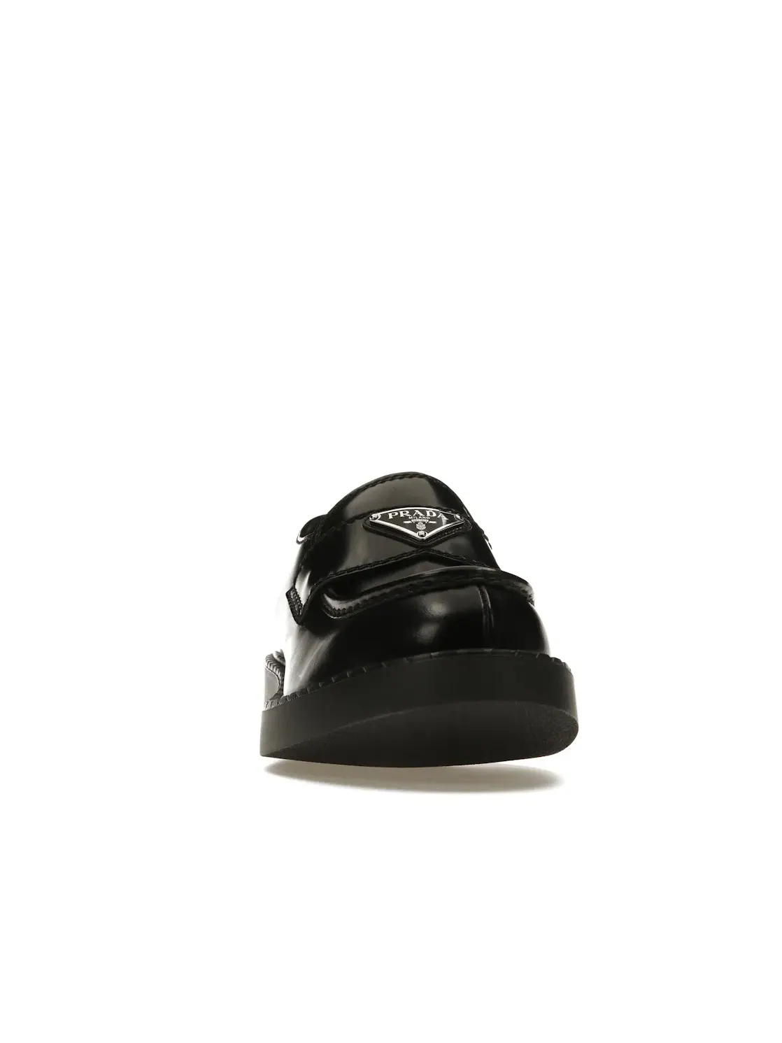 Мужские лоферы с цепочкой Prada Prada 35mm Loafer — изображение 2 из 4, черный/серебристый