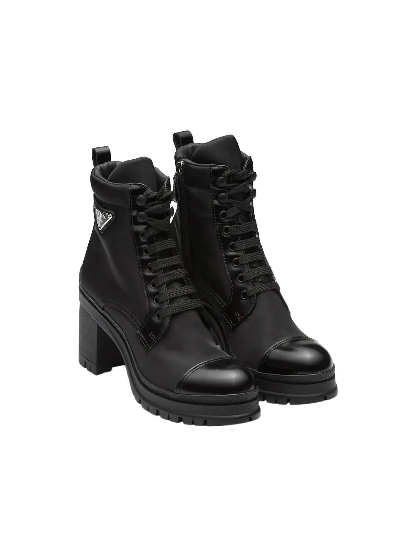 Женские ботинки на шнуровке Prada Prada 55mm Laced Booties — изображение 2 из 4, черный