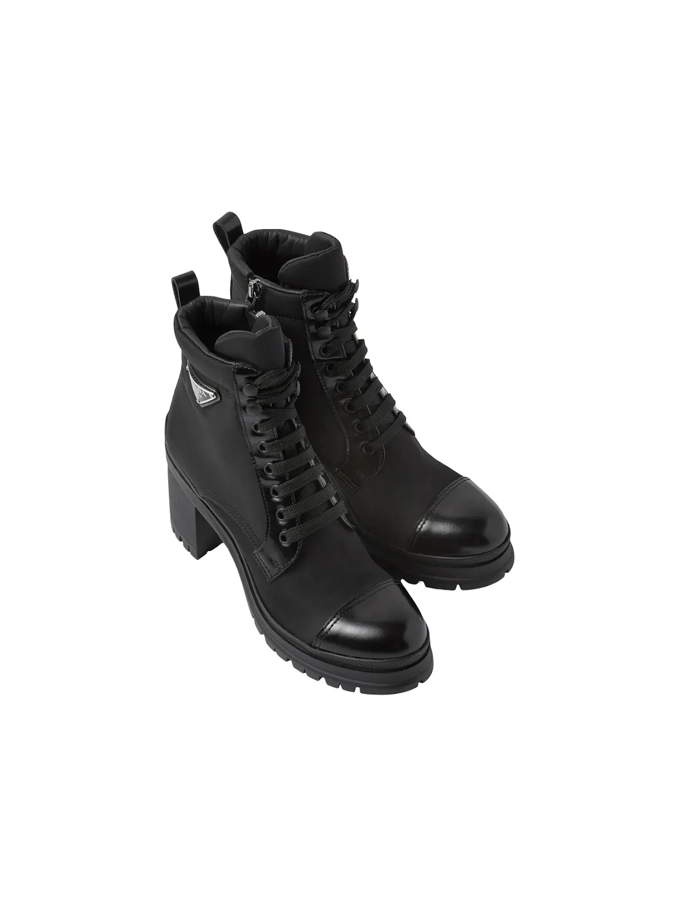 Женские ботинки на шнуровке Prada Prada 55mm Laced Booties — изображение 3 из 4, черный