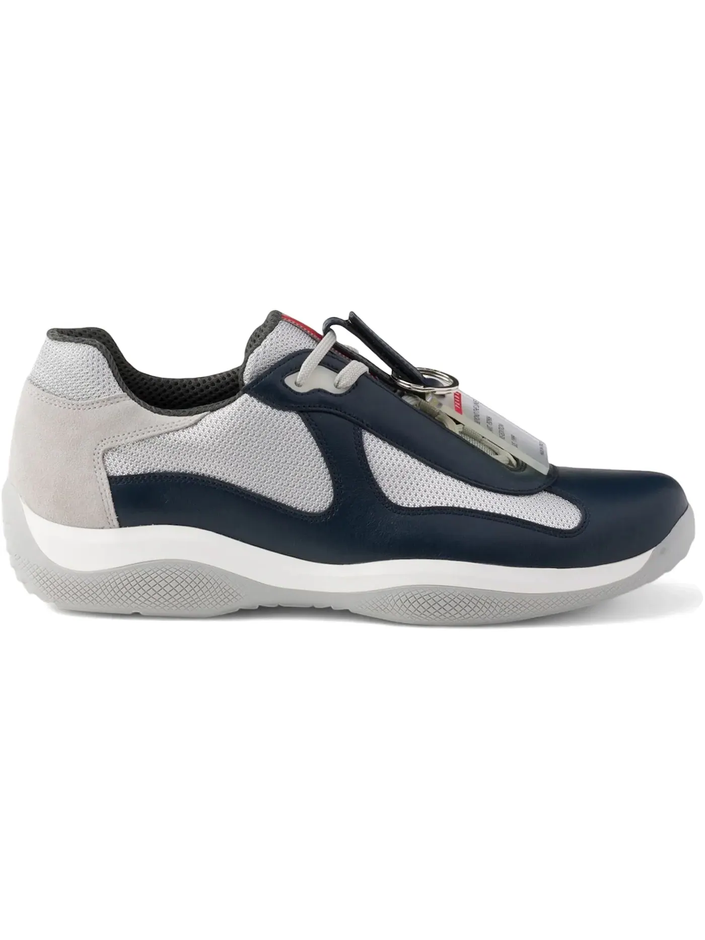 Мужские кроссовки с контрастными вставками Prada America's Cup Prada — изображение 1 из 1, ультрамарин