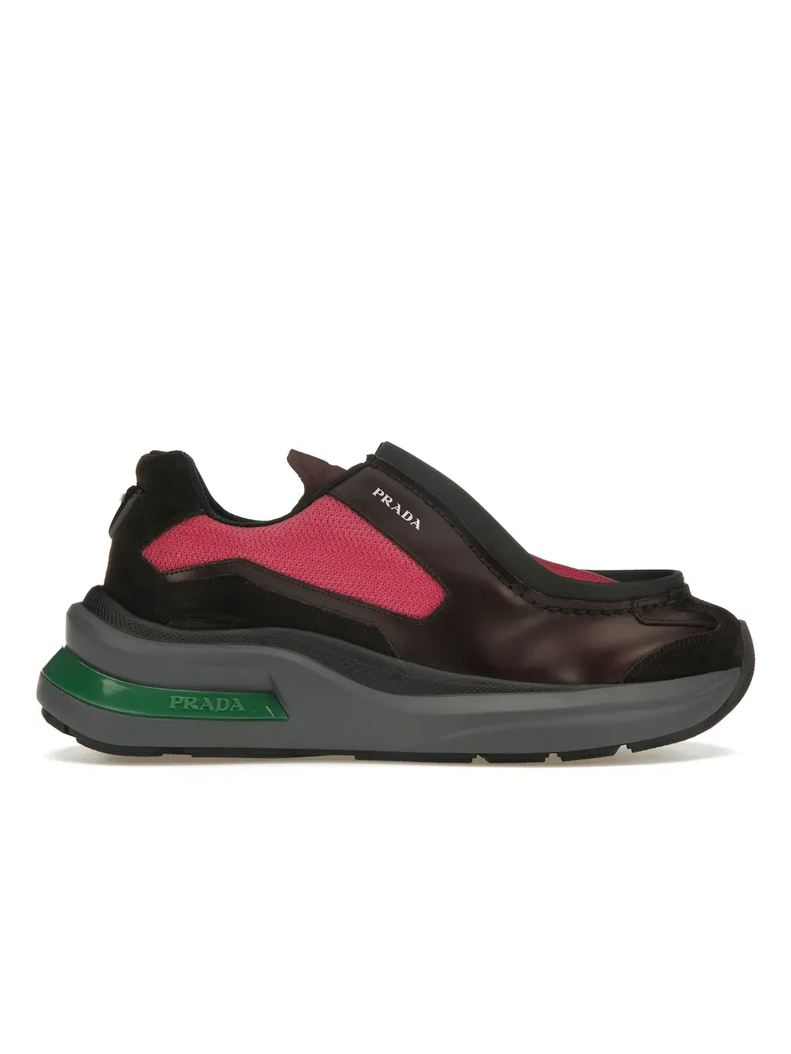 Мужские кеды из замши на велосипедной подошве Prada Brushed Leather Sneakers Bike Fabric Suede Prada — изображение 1 из 4