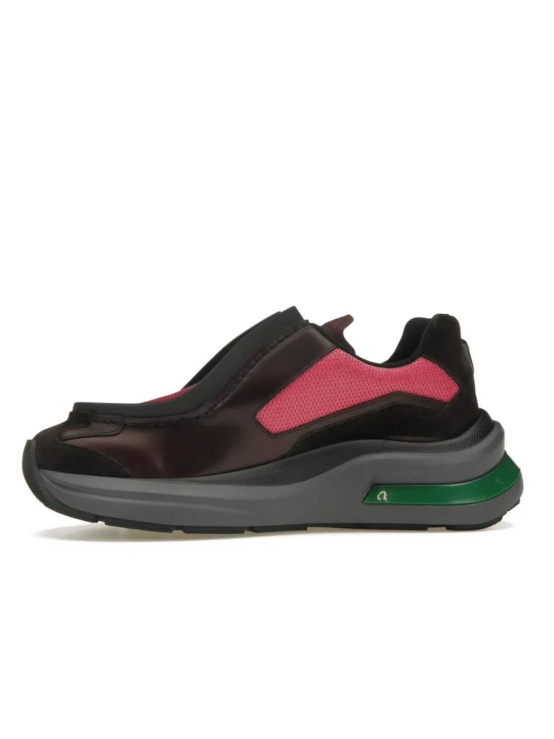 Мужские кеды из замши на велосипедной подошве Prada Brushed Leather Sneakers Bike Fabric Suede Prada — изображение 3 из 4