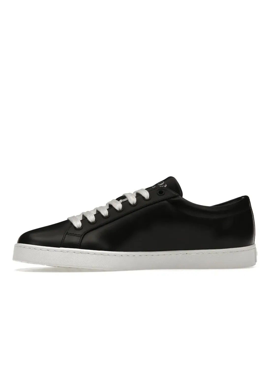 Мужские кроссовки на шнуровке Prada Brushed Sneakers Prada — изображение 3 из 4, черный/черный/белый