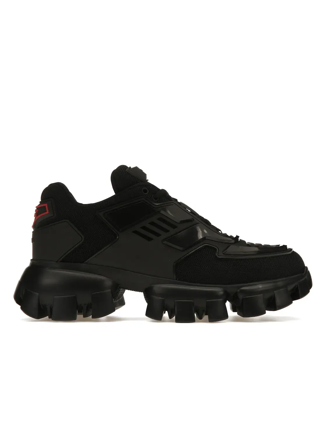 Женские кроссовки с оригинальным дизайном Prada Cloudbust Thunder Sneakers Prada — изображение 1 из 4, черный/черный/красный