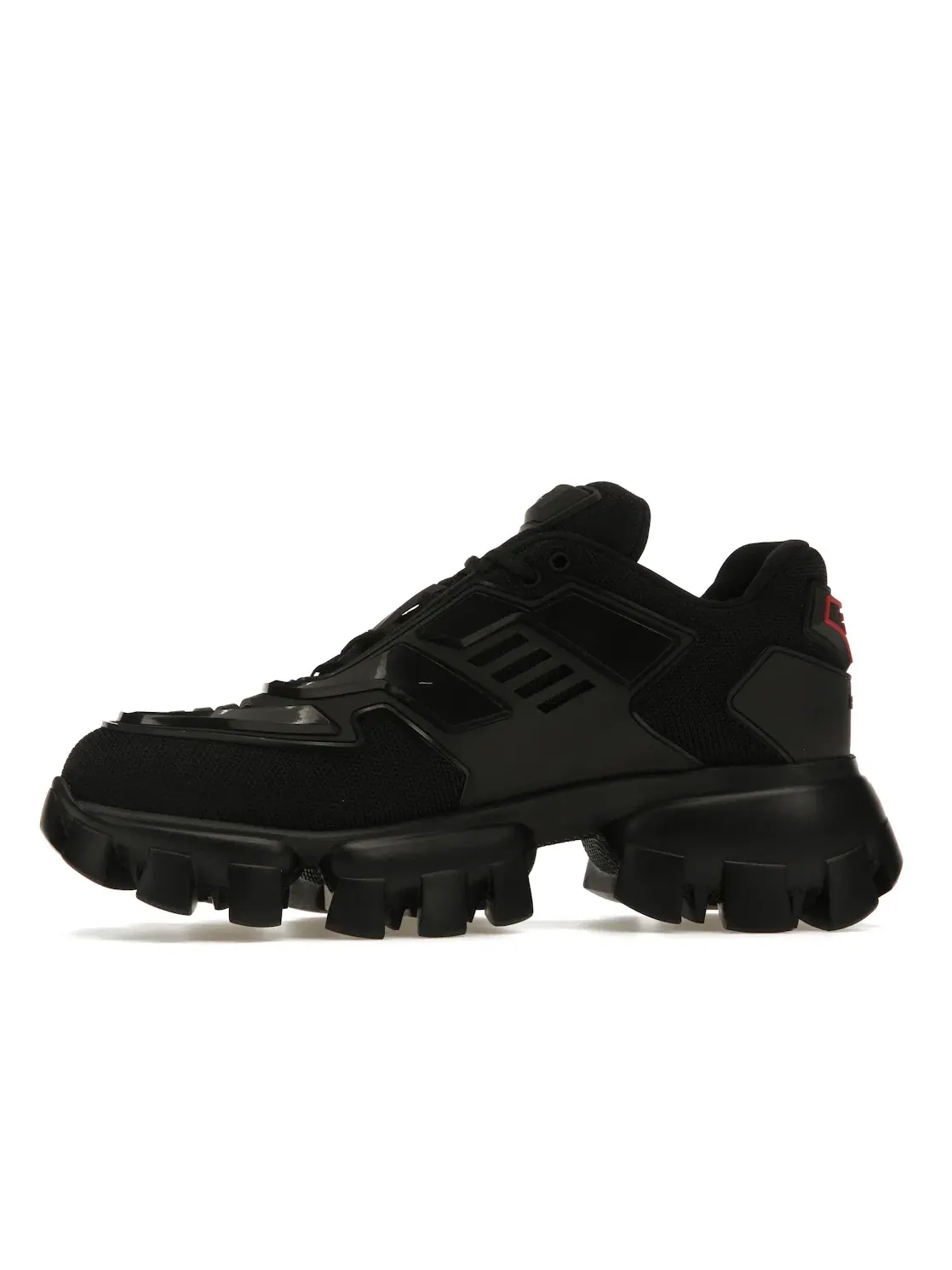 Женские кроссовки с оригинальным дизайном Prada Cloudbust Thunder Sneakers Prada — изображение 3 из 4, черный/черный/красный