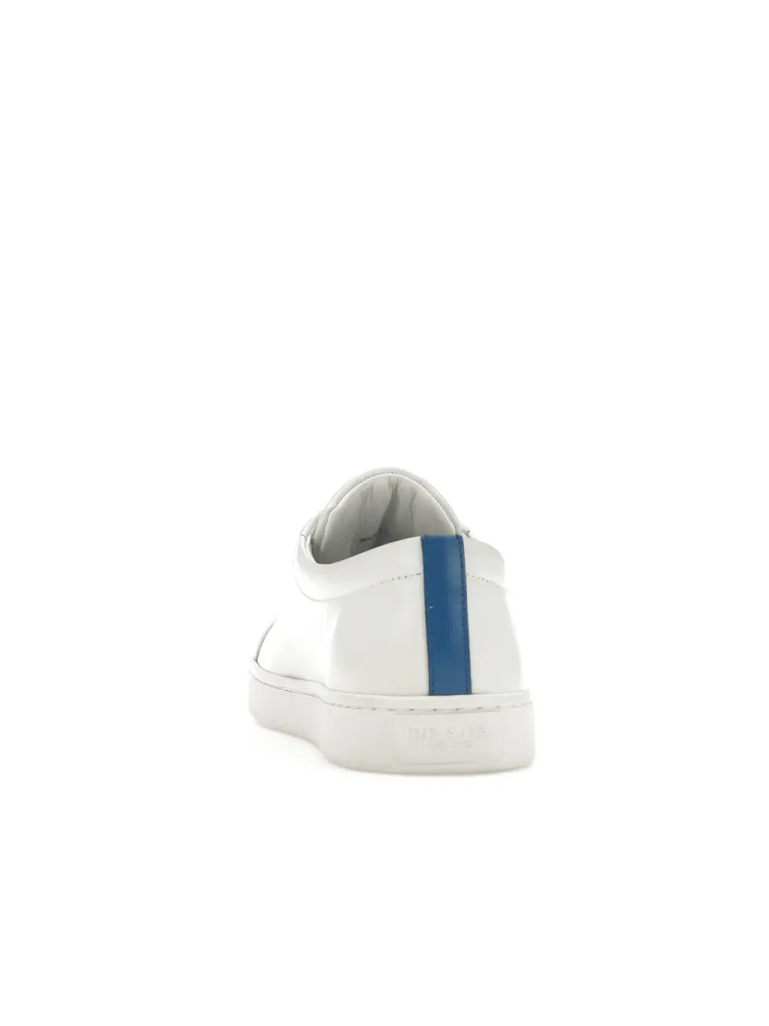 Женские кеды с кожаным верхом Prada Court Sneaker Prada — изображение 4 из 4, белый/синий