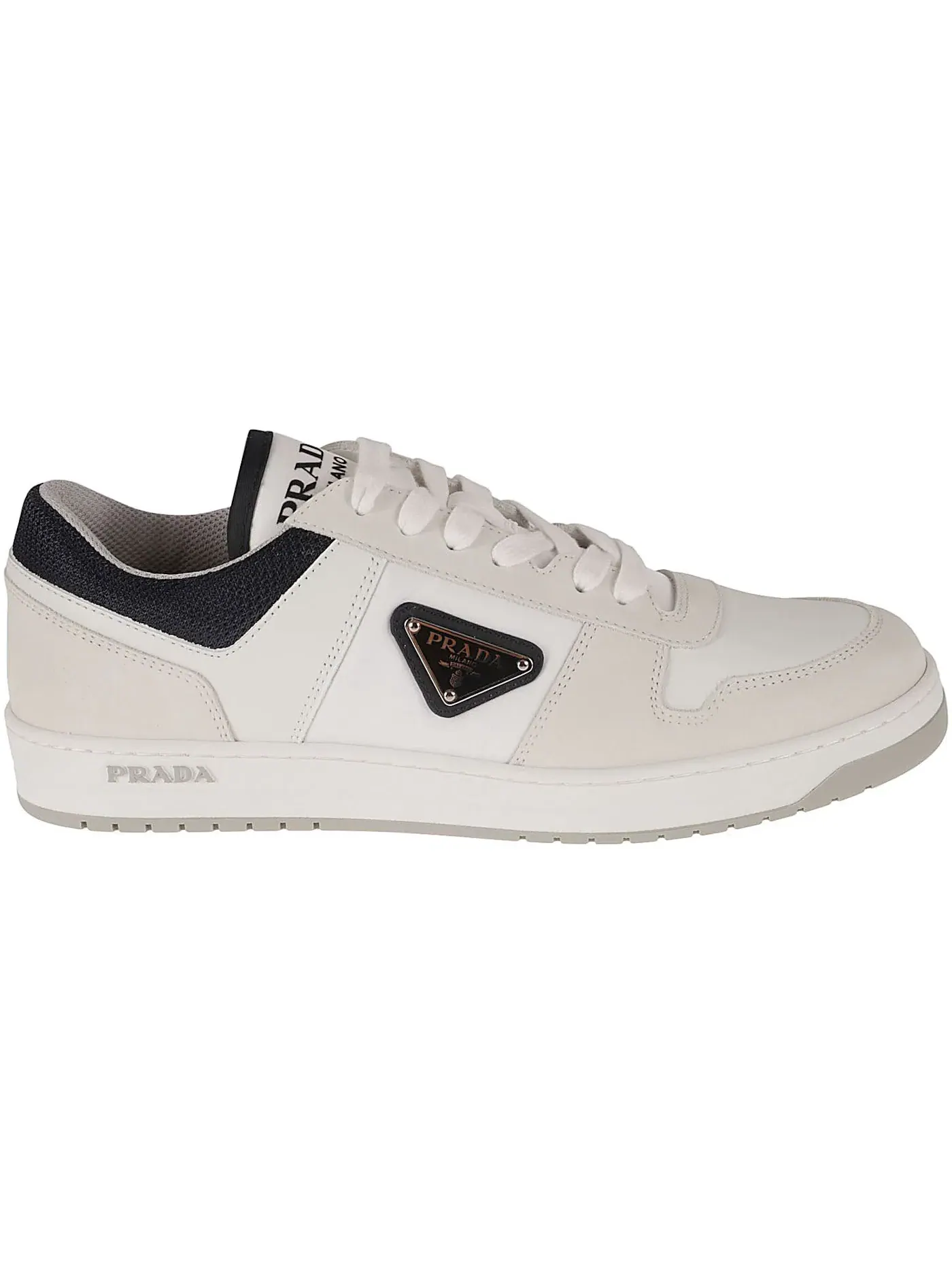 Мужские кроссовки с кожаным и нейлоновым верхом Prada Downtown Leather Re Nylon Sneaker Prada — изображение 1 из 1