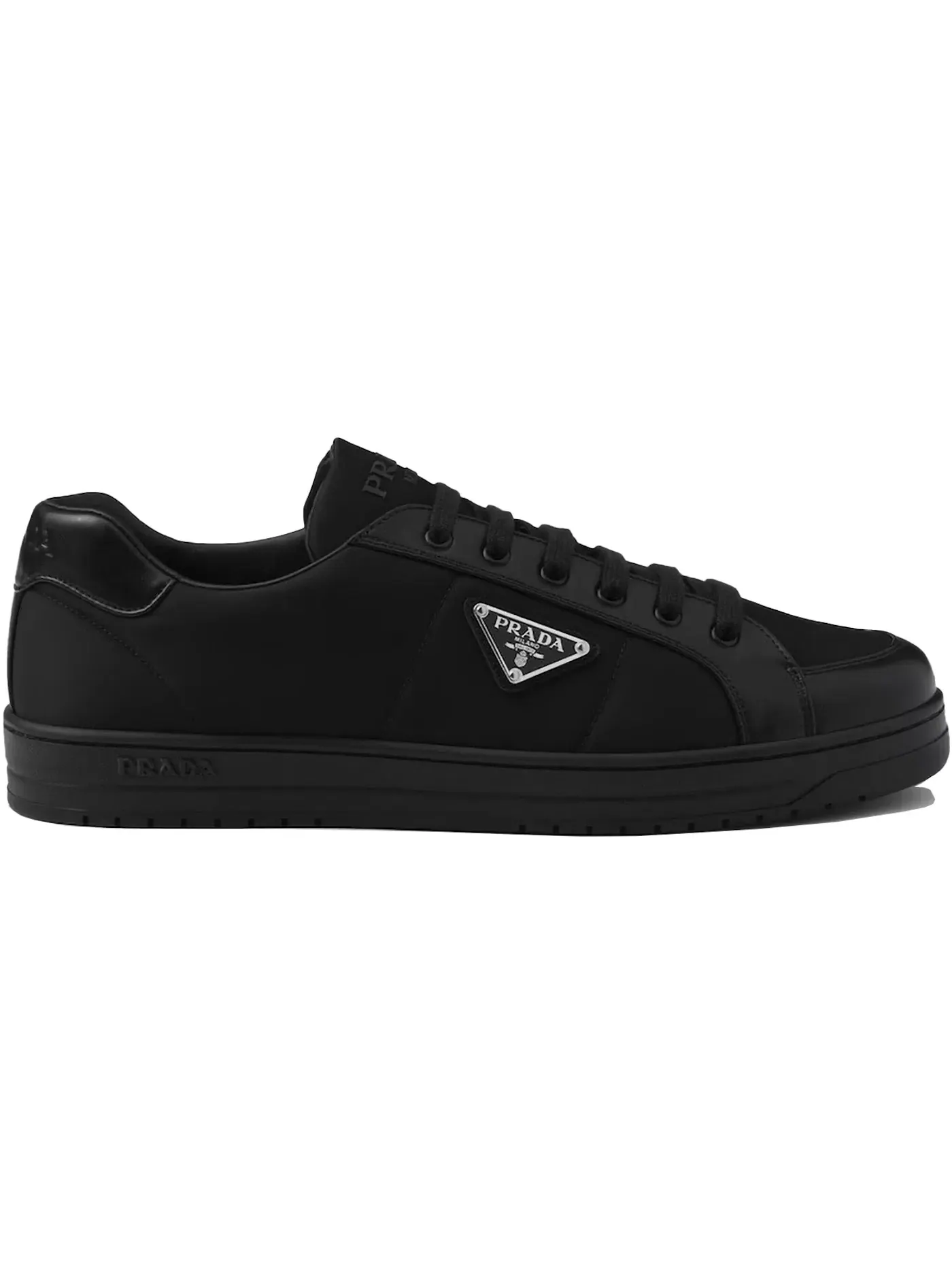 Мужские кроссовки с низким верхом Prada Downtown Low Top Re-Nylon Sneakers Prada — изображение 1 из 1, черный