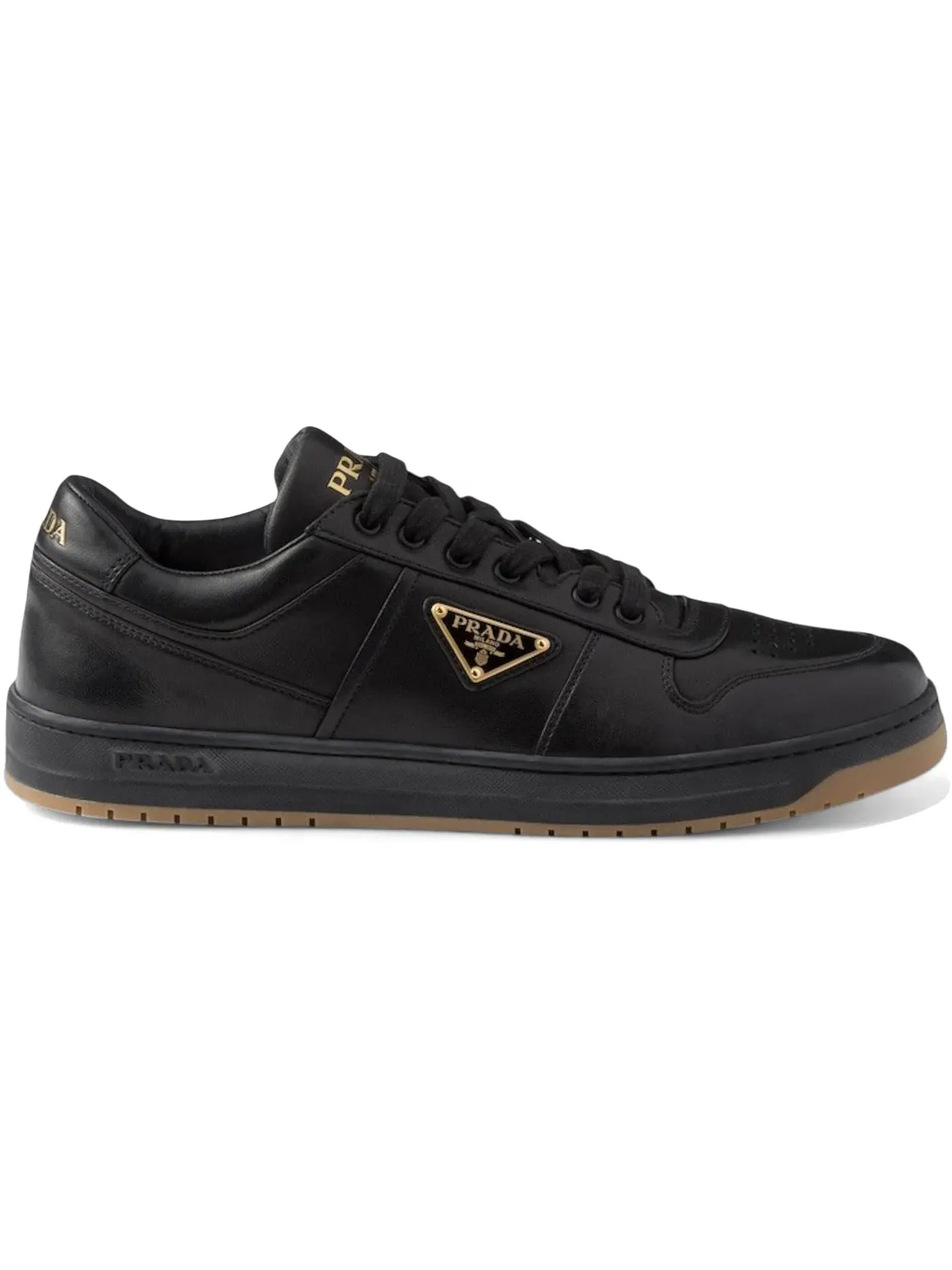 Мужские кроссовки с низким верхом Prada Downtown Low Top Sneakers Prada — изображение 1 из 1, черный