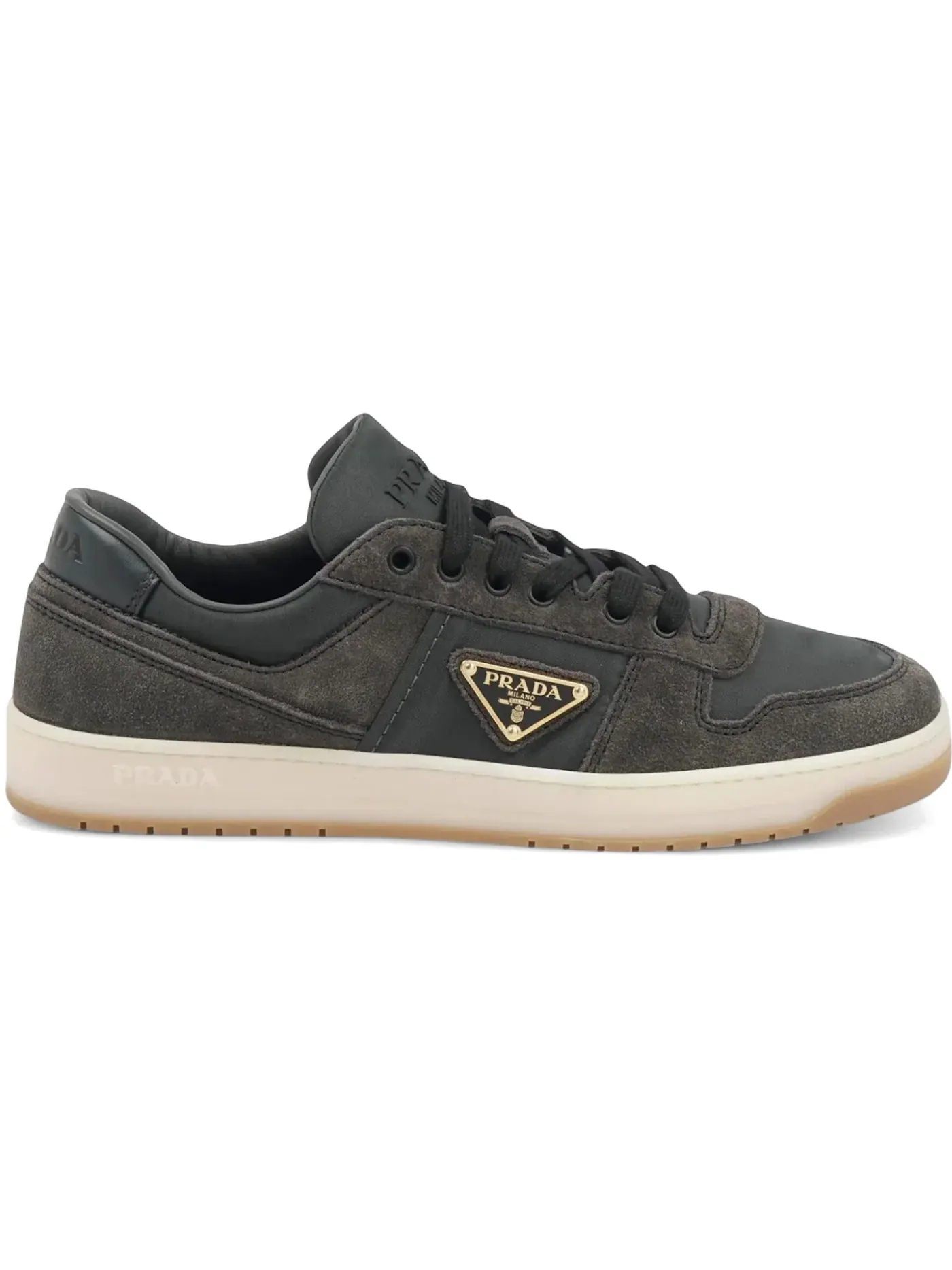 Мужские кроссовки Prada Downtown Low Top Sneakers Prada — изображение 1 из 1, серый