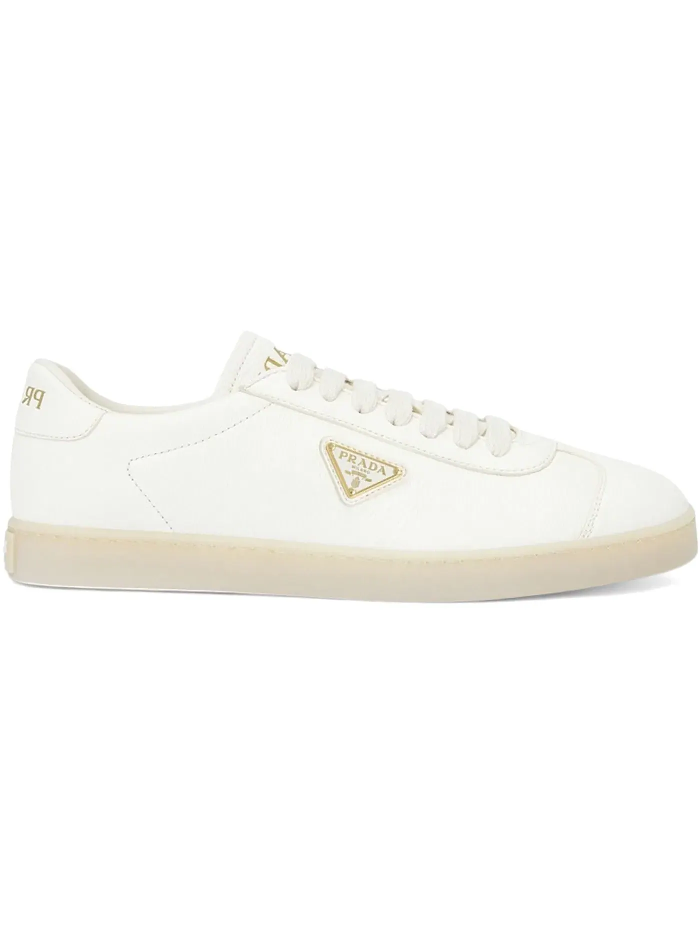 Мужские кроссовки с кожаным верхом Prada Lane Sneaker Prada — изображение 1 из 1, белый