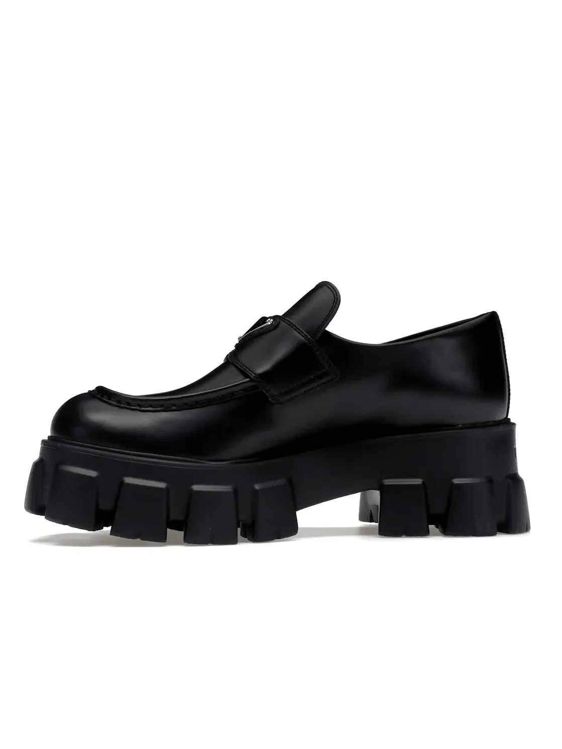 Женские лоферы на платформе Prada Monolith Prada — изображение 3 из 4, черный/серебристый