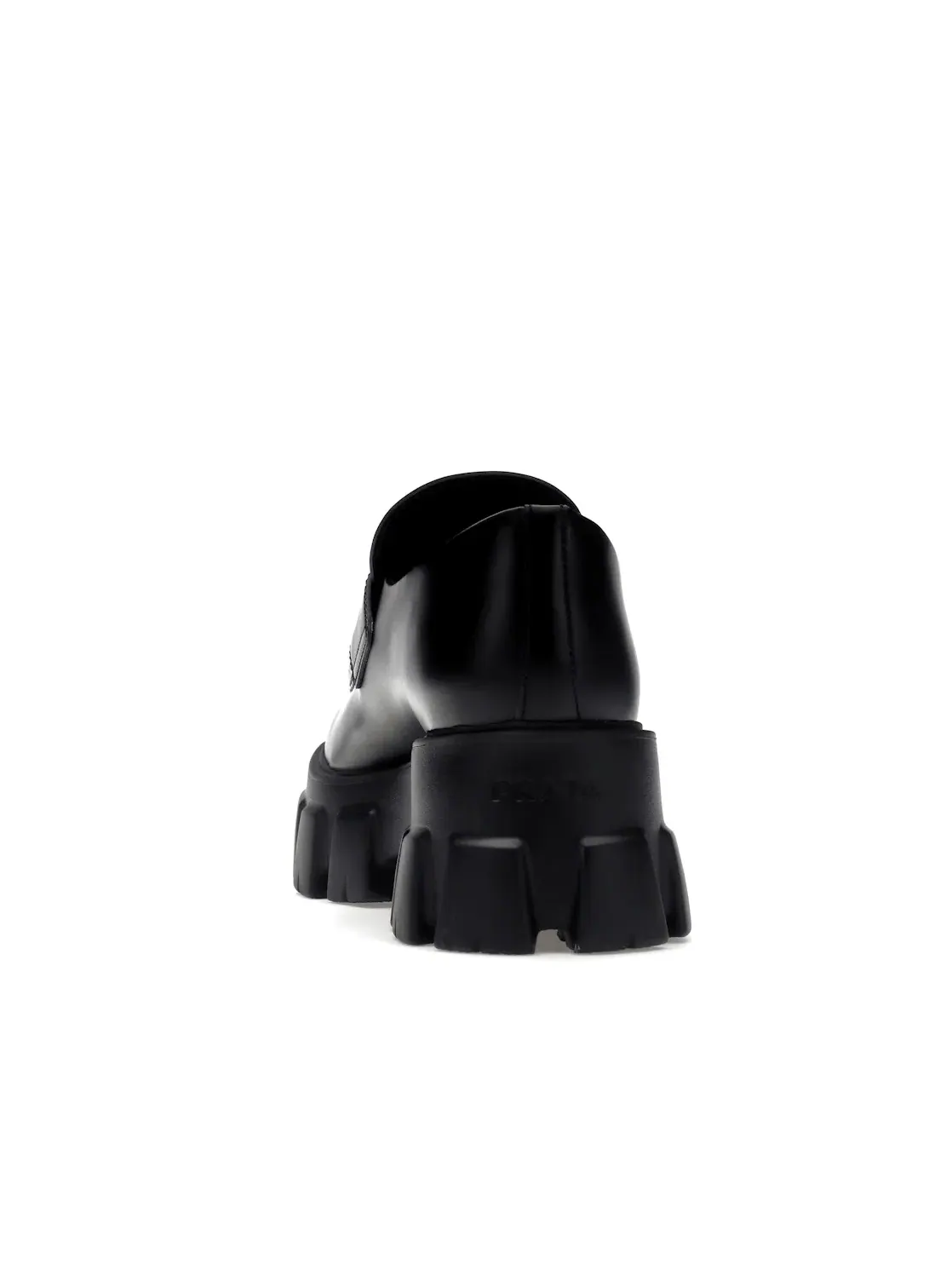 Женские лоферы на платформе Prada Monolith Prada — изображение 4 из 4, черный/серебристый