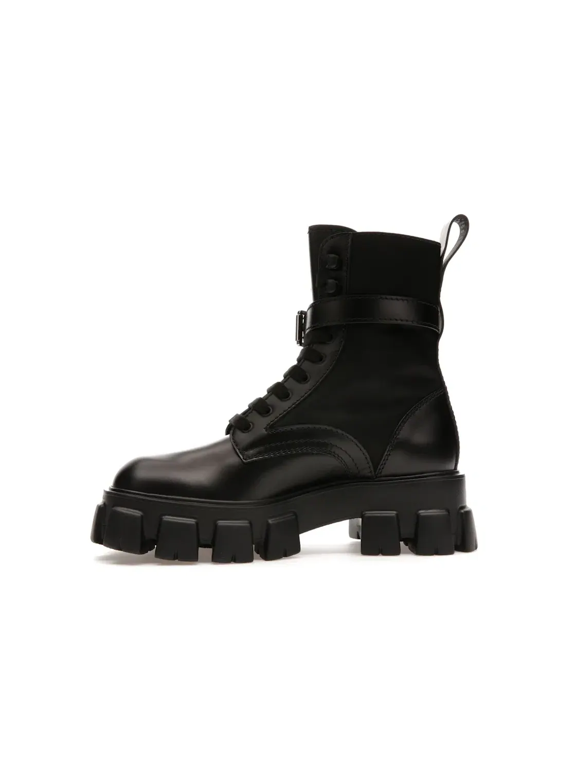 Мужские ботинки Prada Prada Monolith 60mm Pouch Ankle Boots — изображение 3 из 4, черный