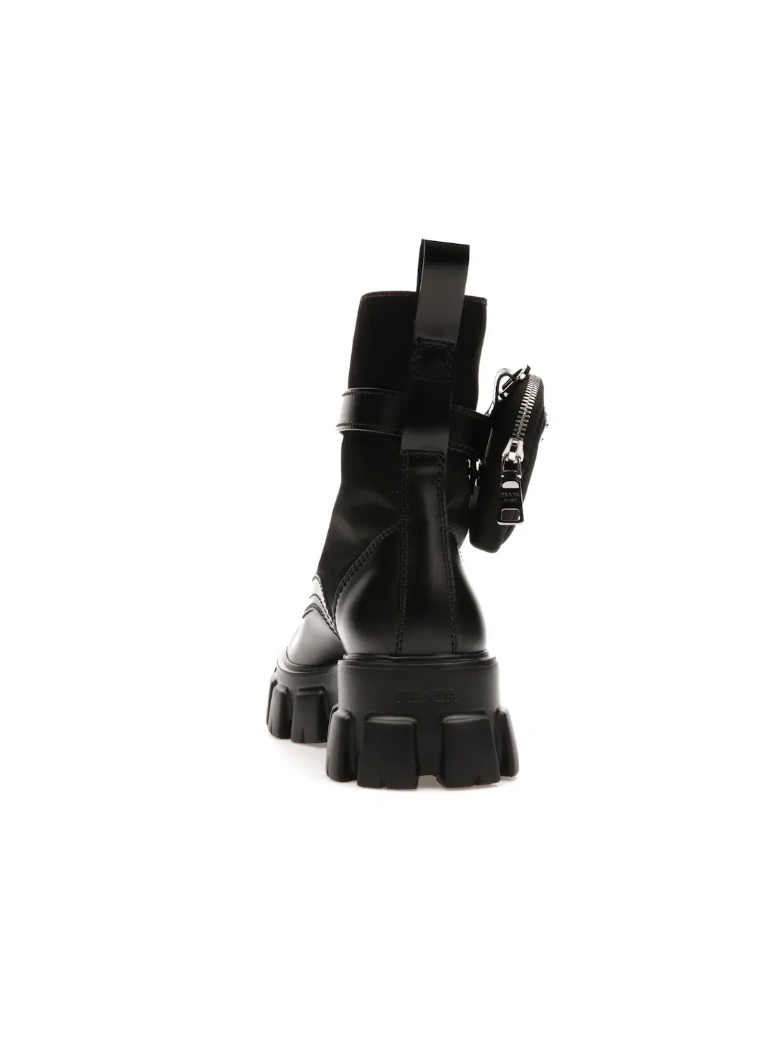 Мужские ботинки Prada Prada Monolith 60mm Pouch Ankle Boots — изображение 4 из 4, черный