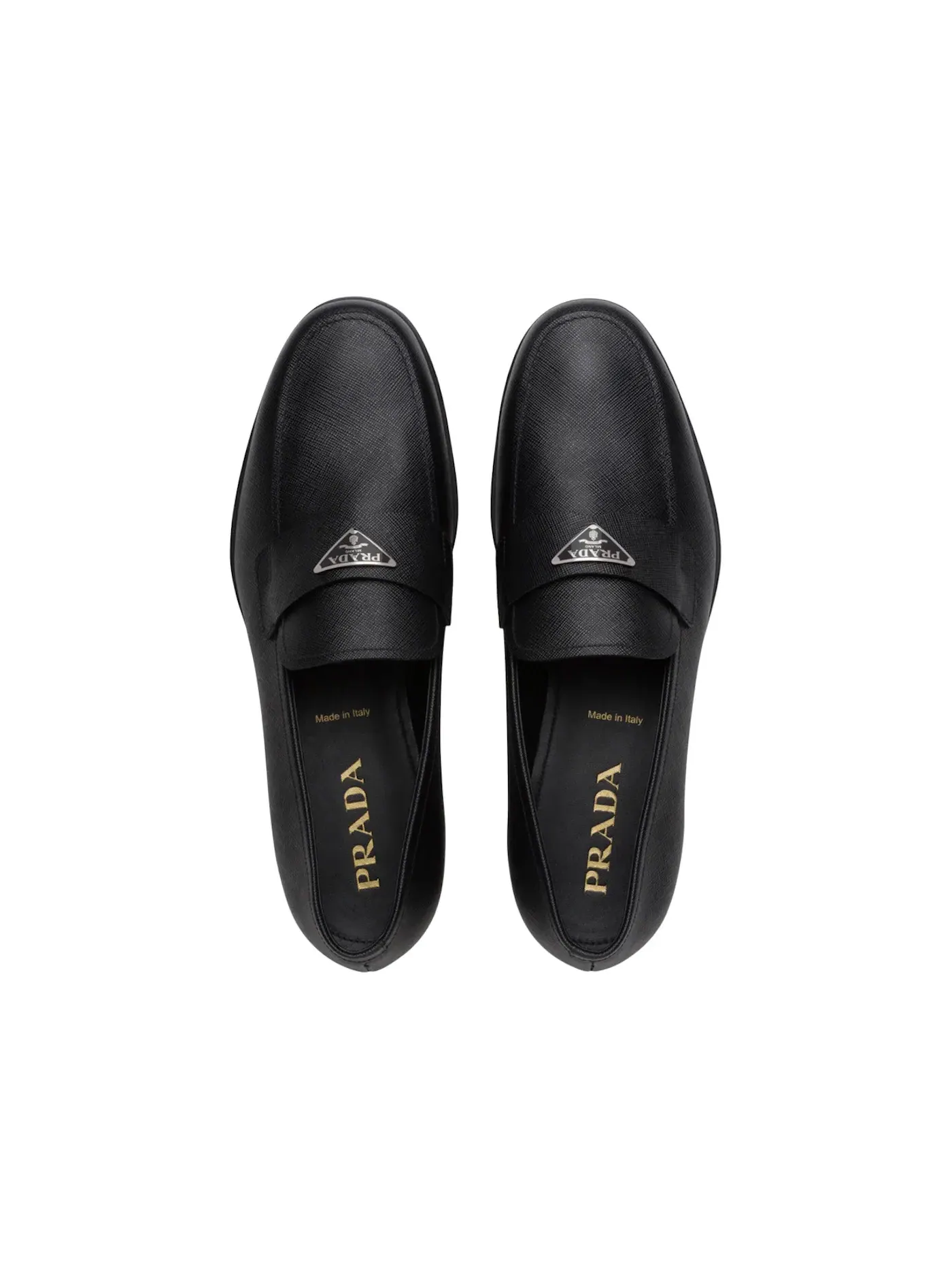 Мужские лоферы с пряжкой Prada — изображение 3 из 4, черный