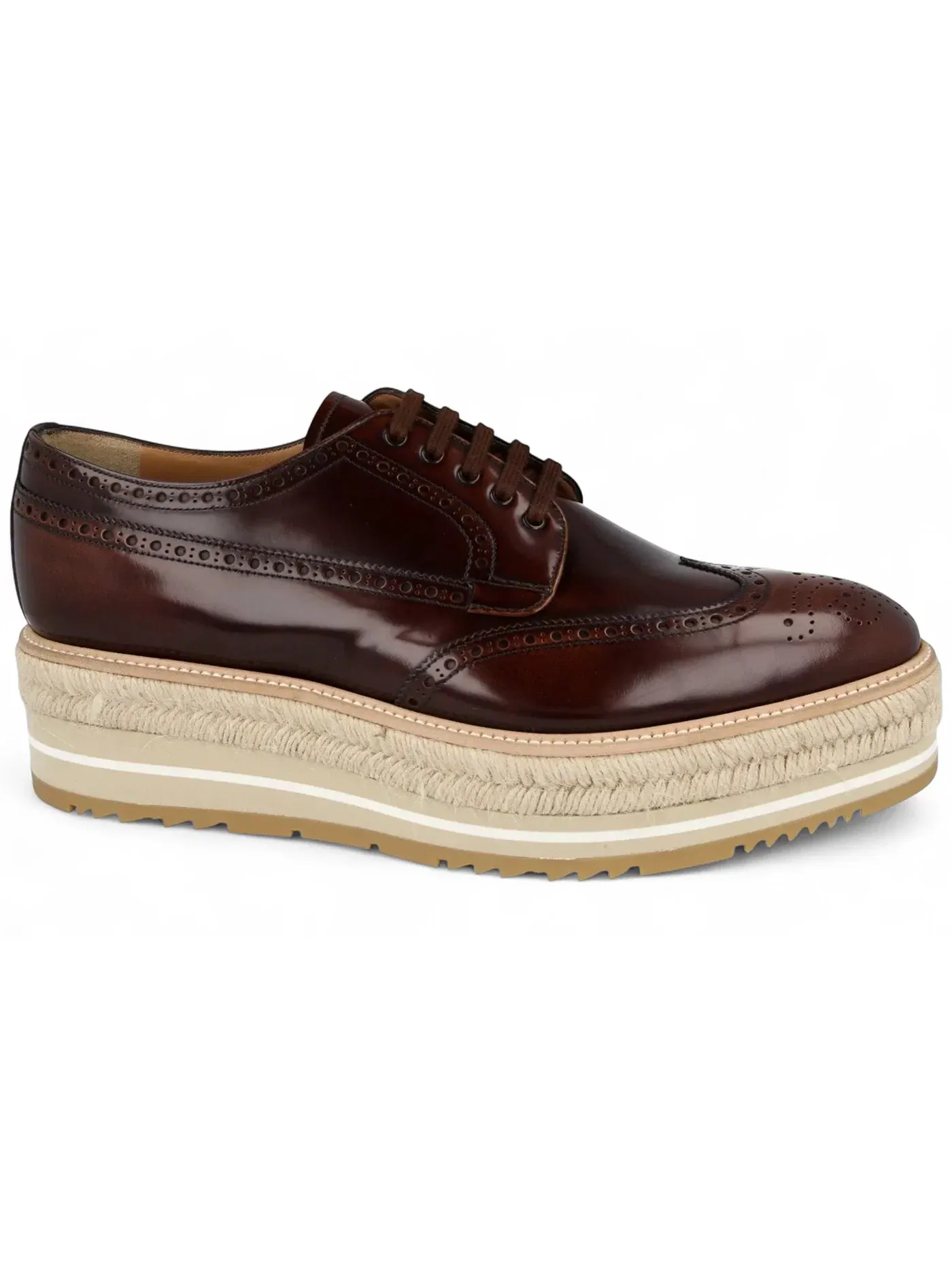 Мужские оксфорды на платформе Prada Platform Derby Prada — изображение 1 из 1, коричневый