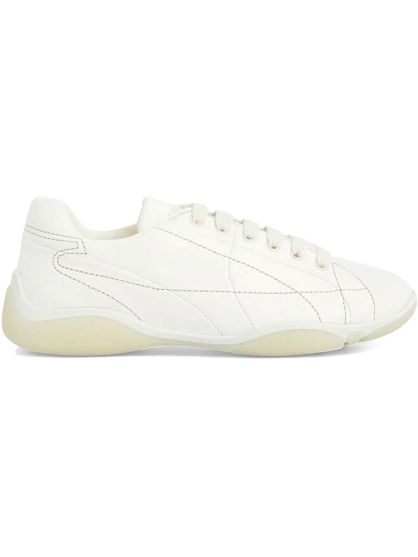 Мужские кожаные кроссовки Prada PRAX 01 Nappa Leather Sneakers Prada — изображение 1 из 1, белый