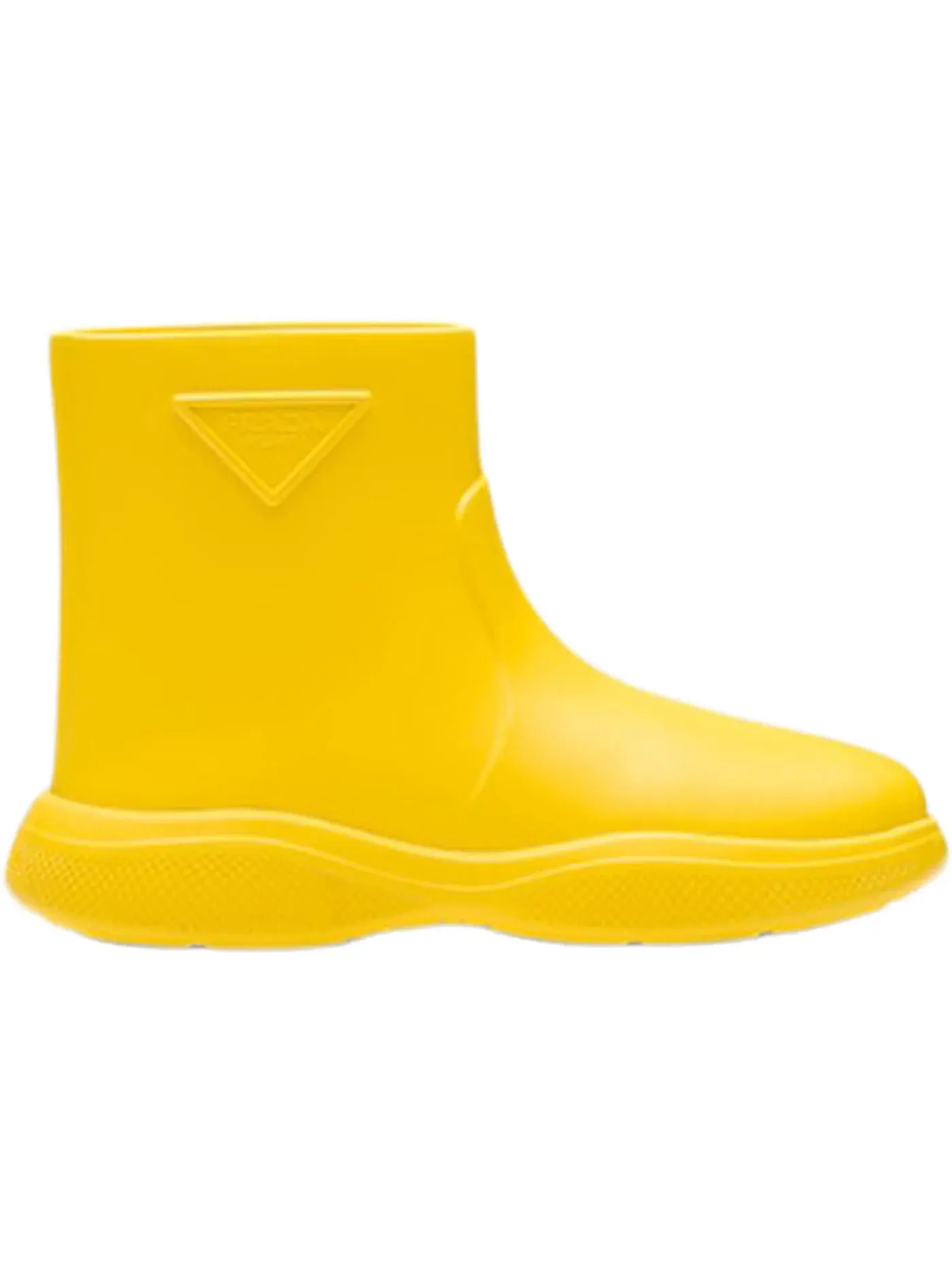 Женские сапоги резиновые Prada Pull-On Rain Booties — изображение 1 из 3, желтый