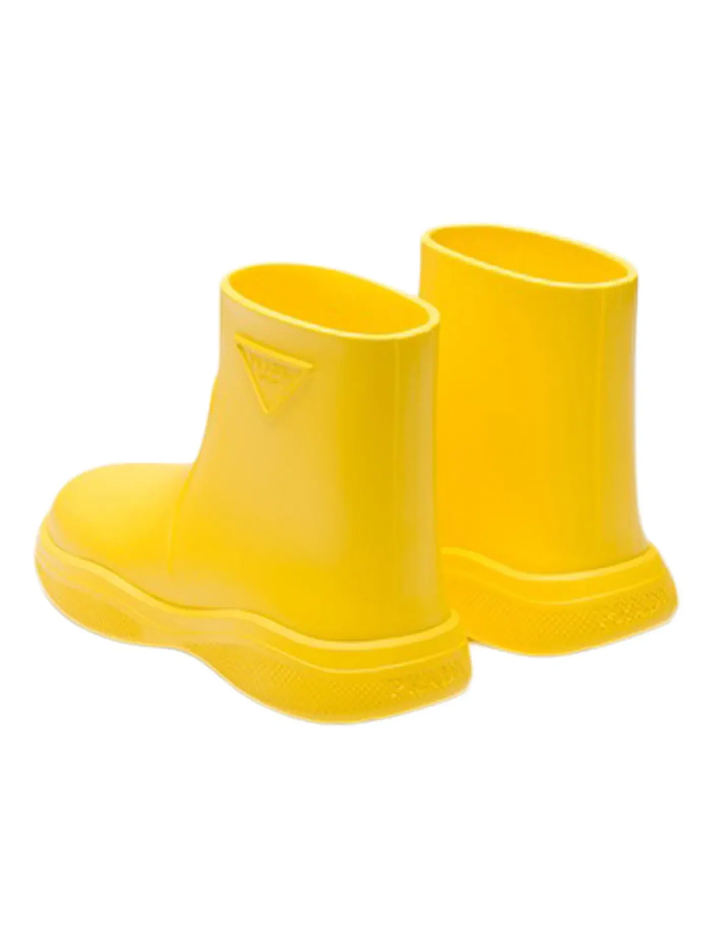Женские сапоги резиновые Prada Pull-On Rain Booties — изображение 3 из 3, желтый