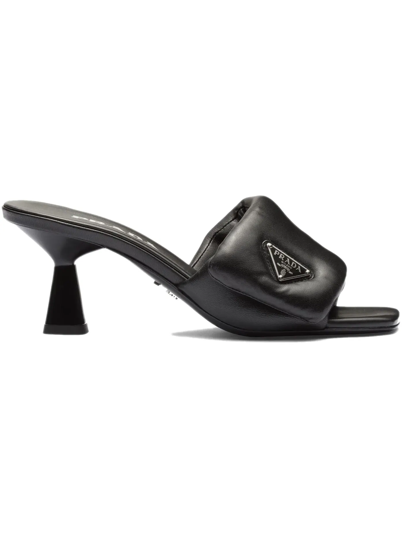 Женские босоножки на каблуке Prada Soft Padded 65mm Sandals Prada