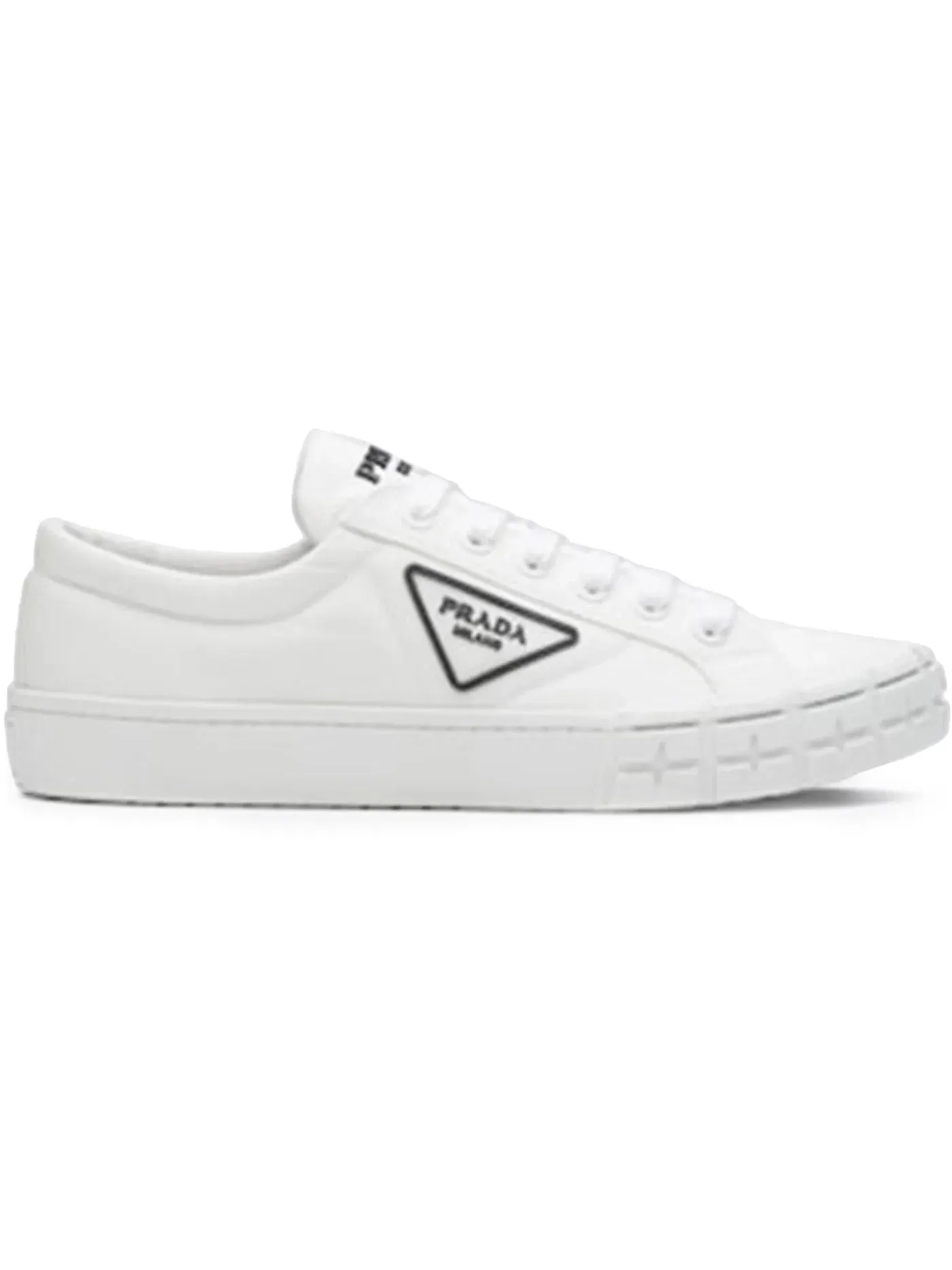 Мужские кроссовки Prada Wheel Cassetta Low — изображение 1 из 1, белый/белый/черный