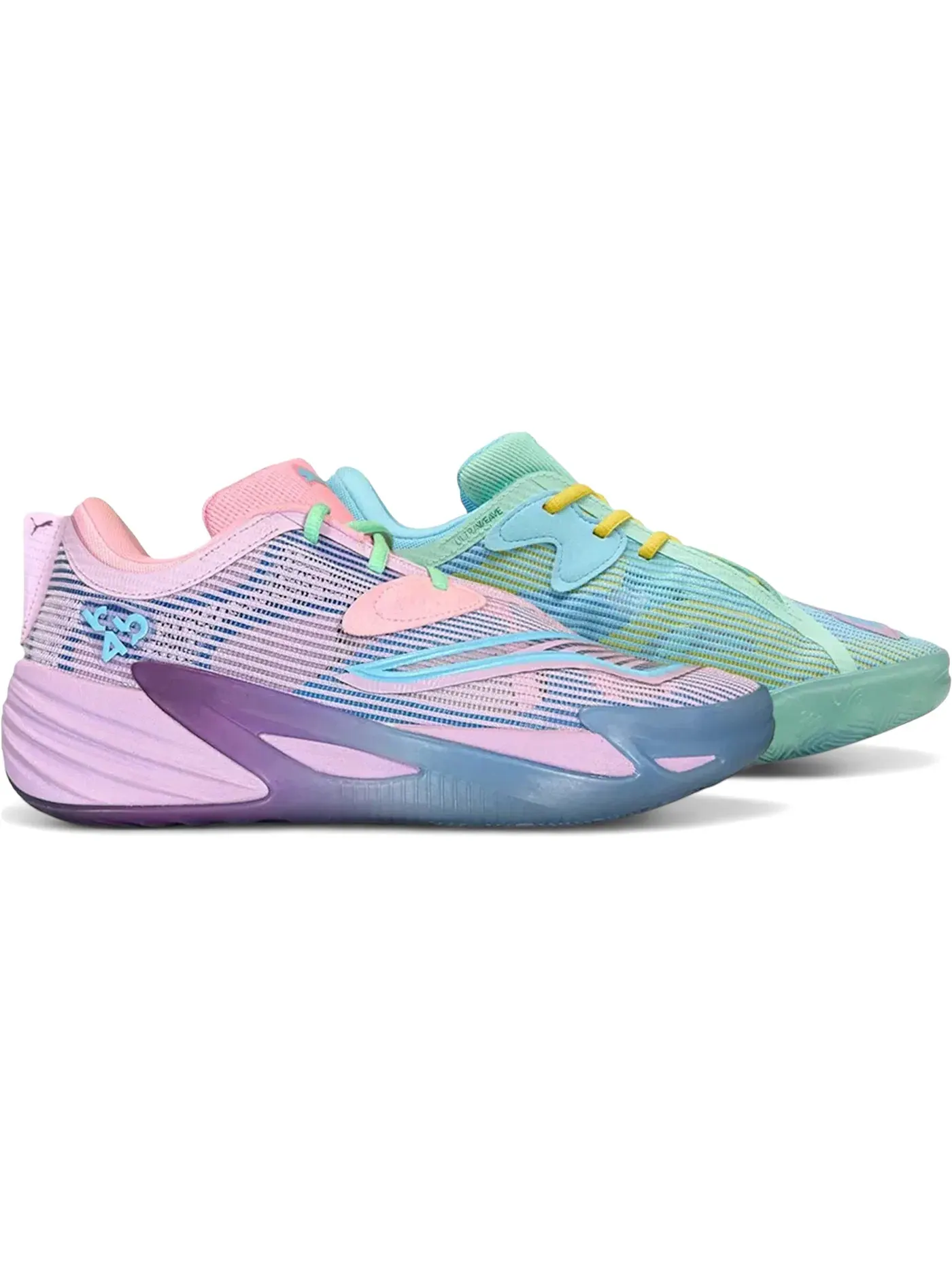 Мужские кроссовки для баскетбола Puma All-Pro Nitro 2 — изображение 1 из 1, белый/розовый/зеленый