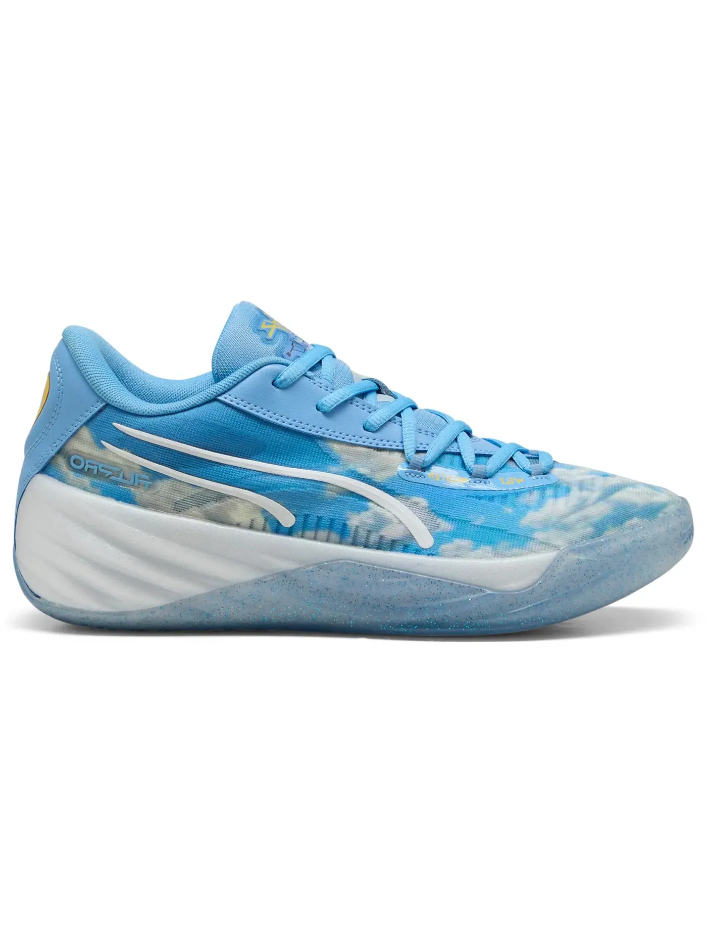 Мужские кроссовки для баскетбола Puma All-Pro Nitro — изображение 1 из 1, светлый синий/белый